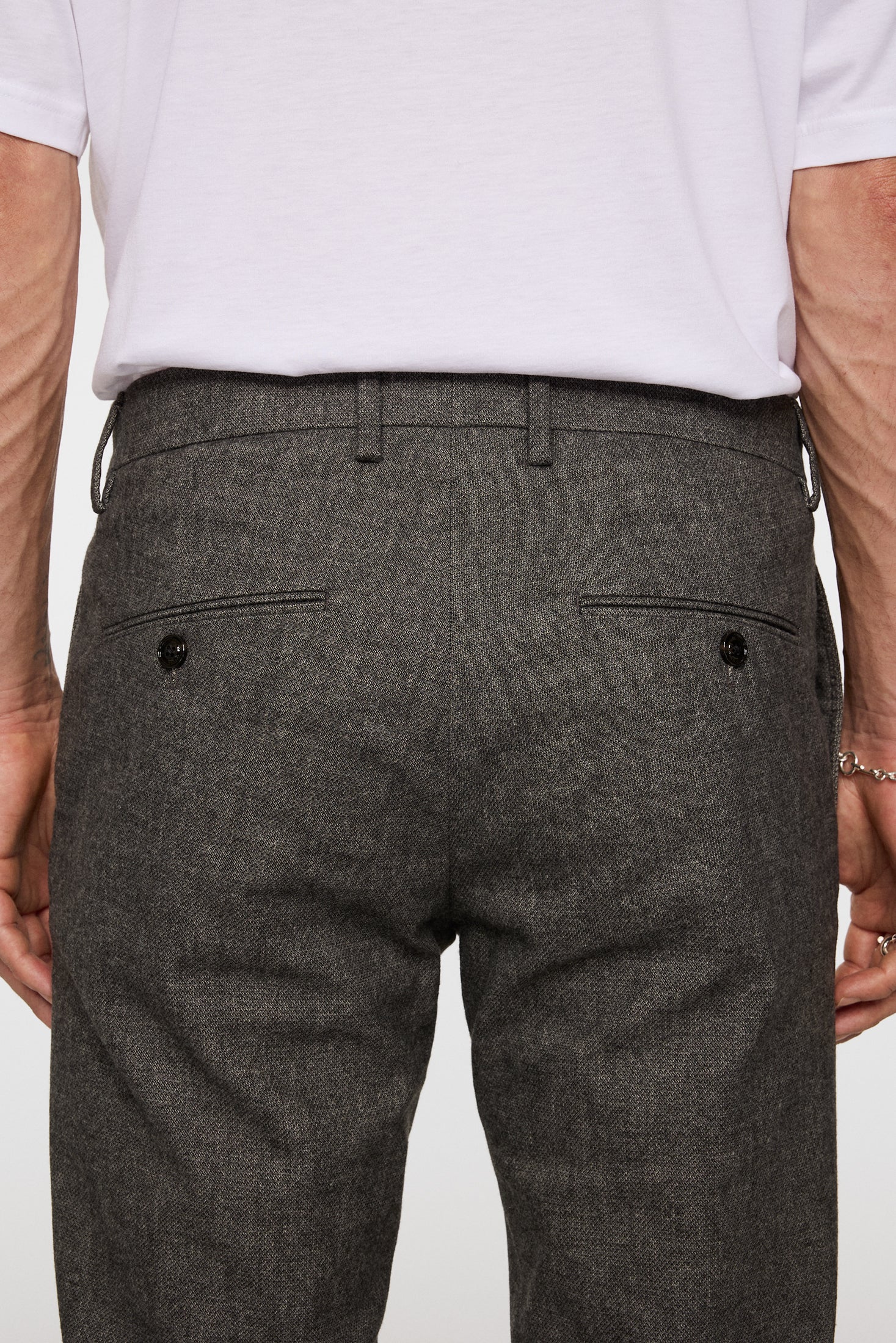 Ched Micro Pattern Pants / Dark Grey Melange - Image 6