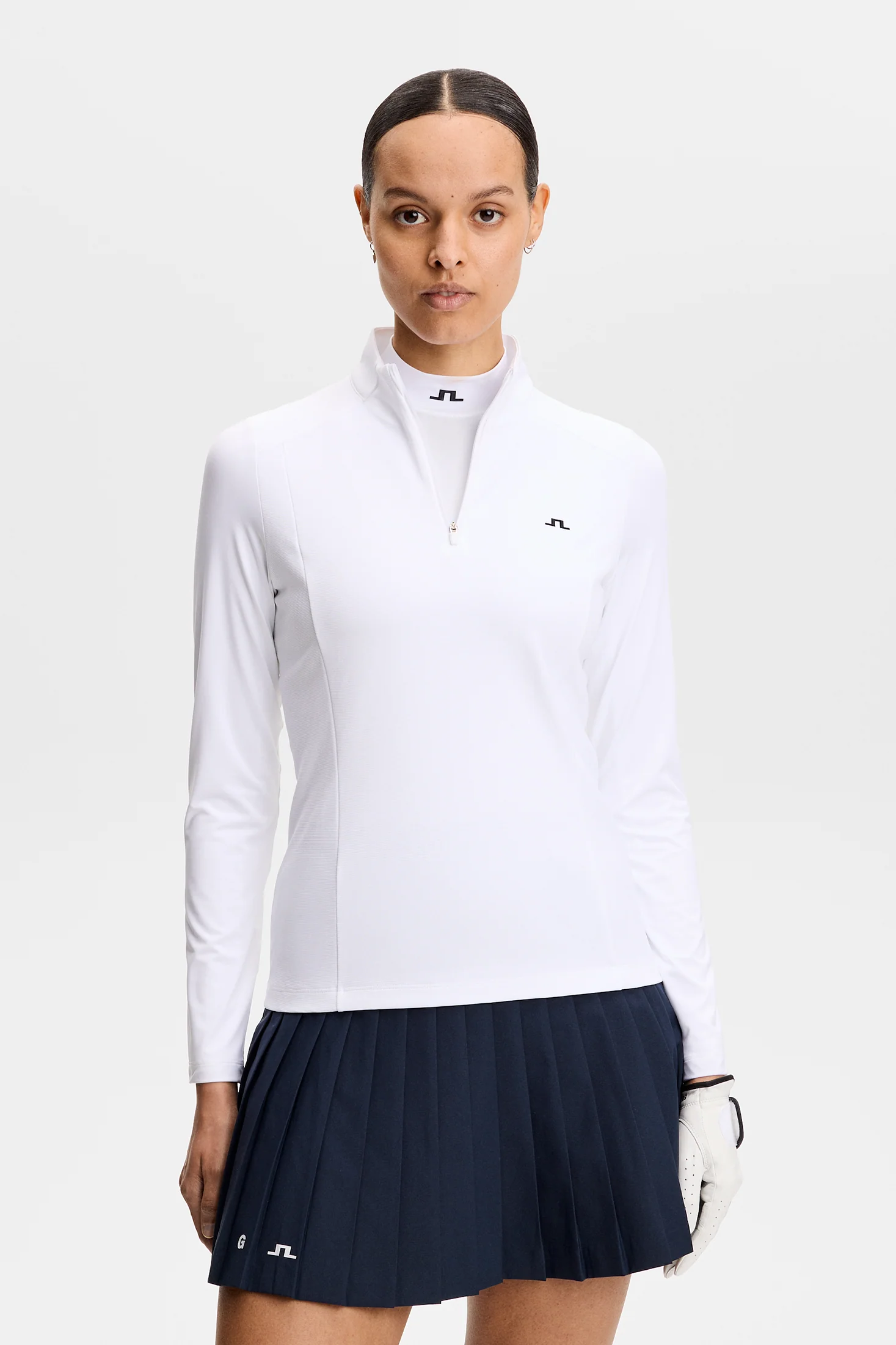 Cindy Quarter Zip Mid Layer / White - Image 3