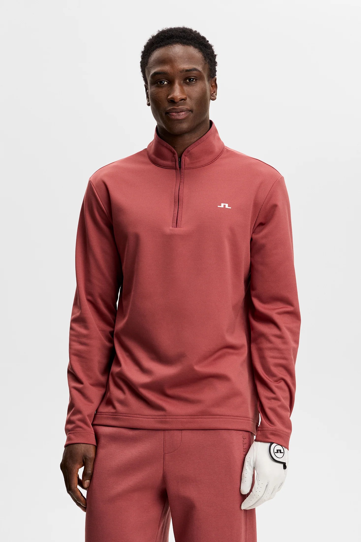 Clide Quarter Zip Mid Layer / Apple Butter - Image 3