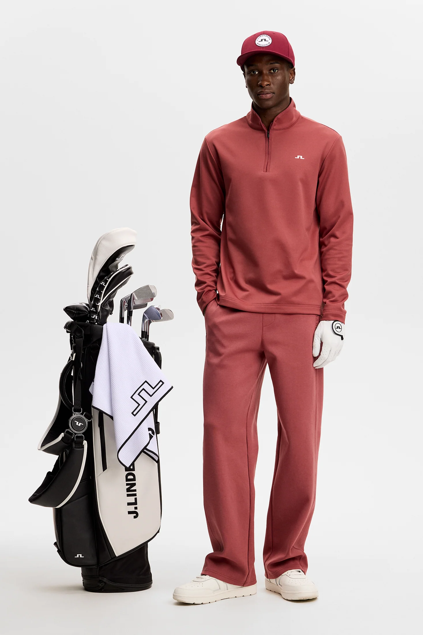 Clide Quarter Zip Mid Layer / Apple Butter - Image 5