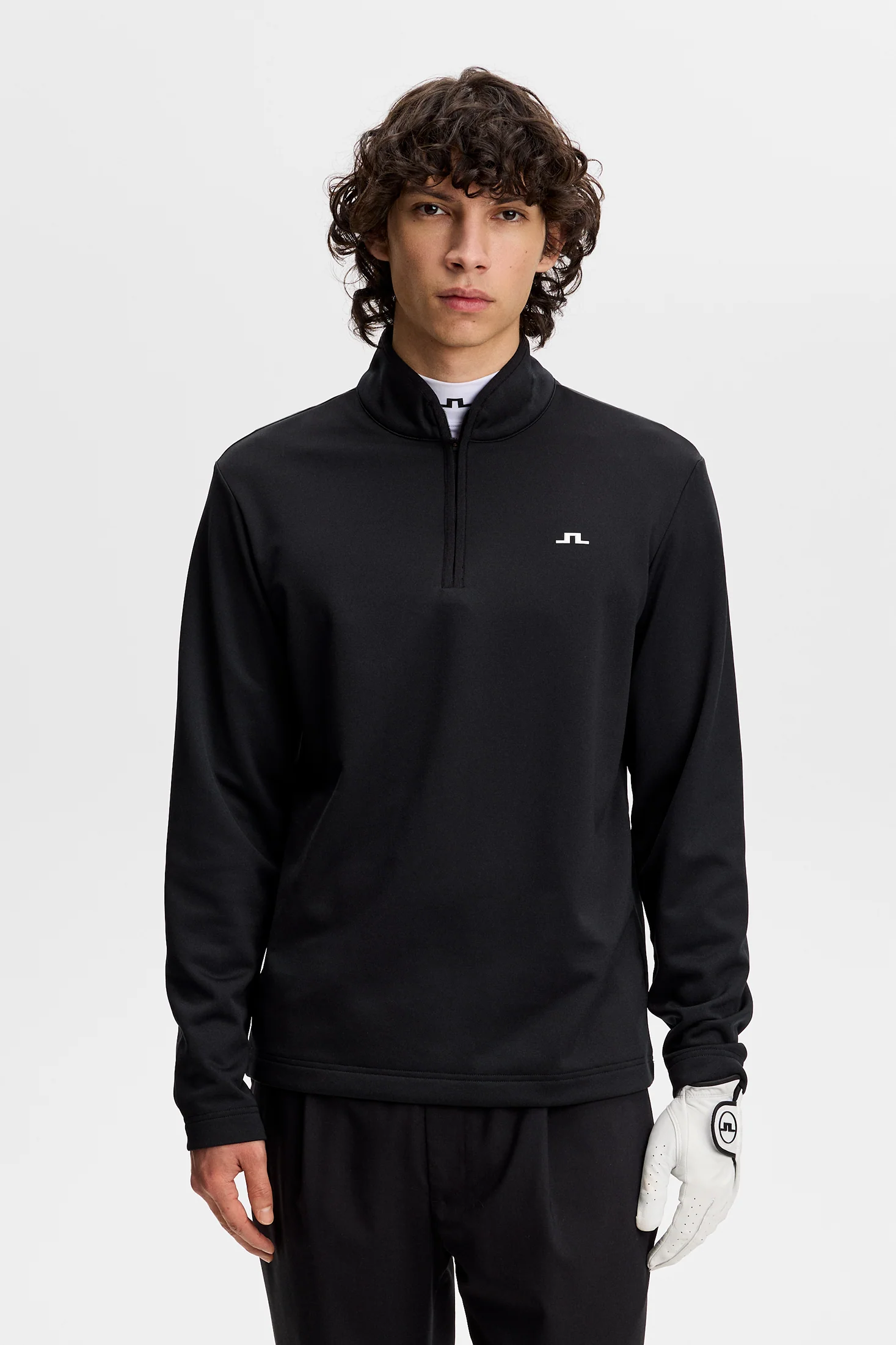 Clide Quarter Zip Mid Layer / Black - Image 2