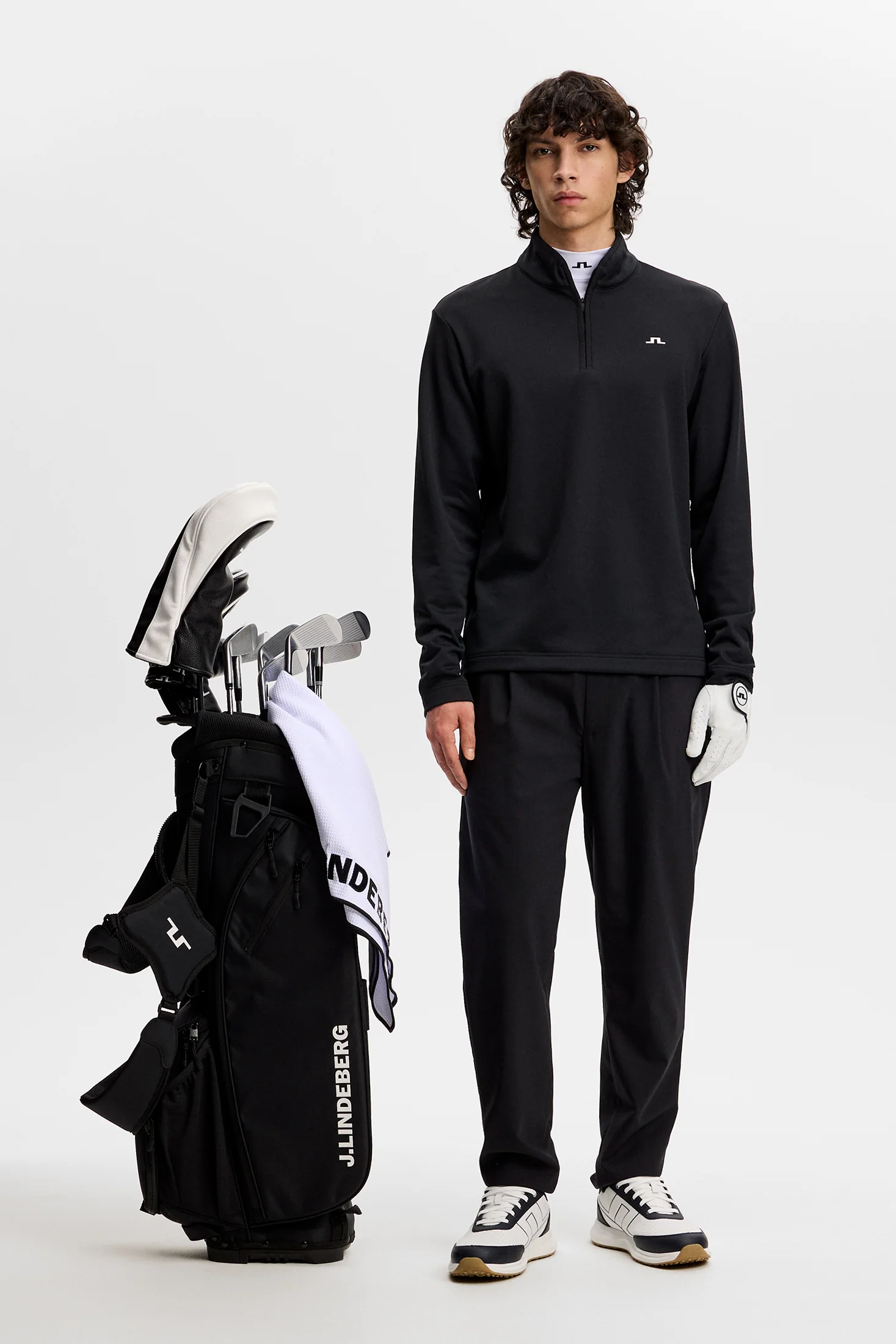Clide Quarter Zip Mid Layer / Black - Image 4