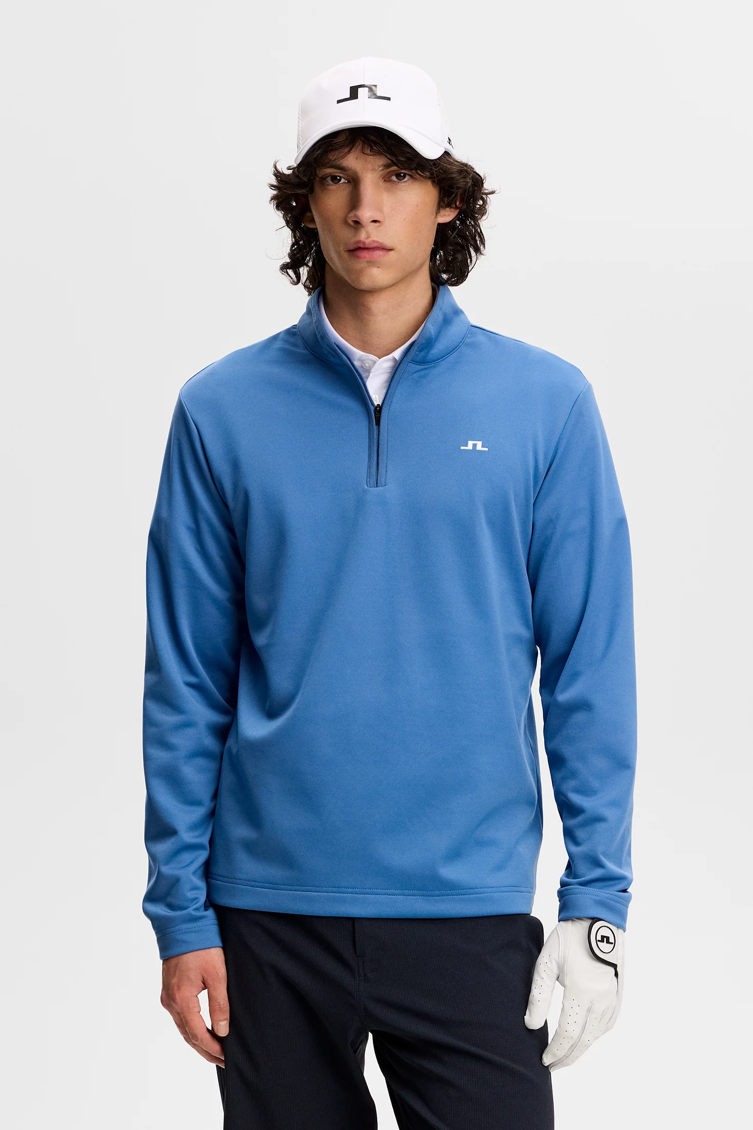 Clide Quarter Zip Mid Layer / Federal Blue - Image 2