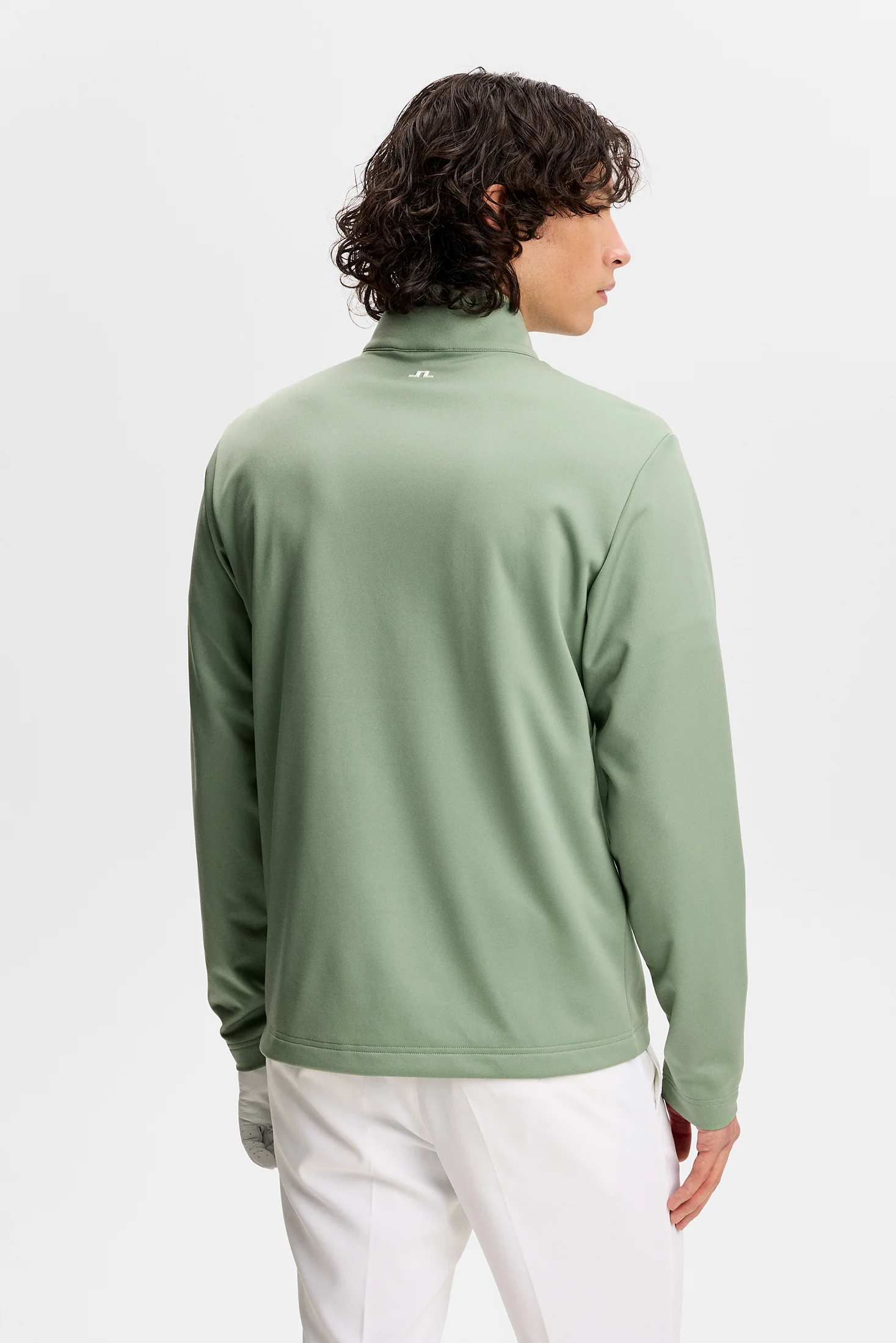 Clide Quarter Zip Mid Layer / Hedge Green - Image 3