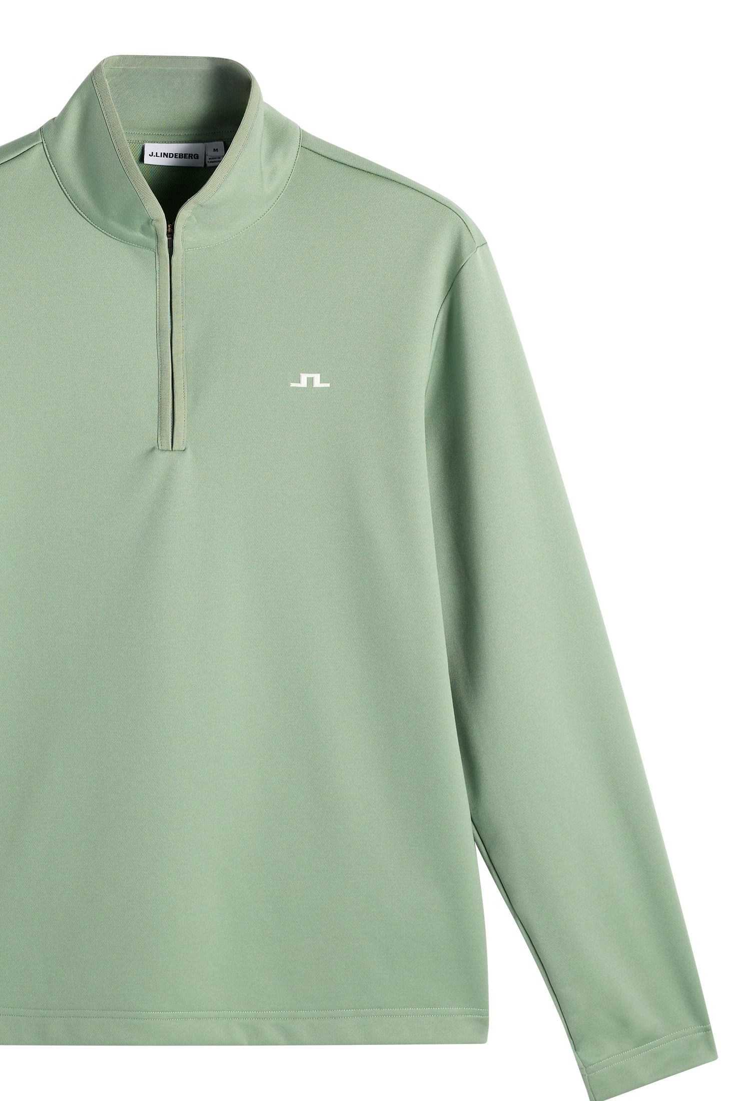 Clide Quarter Zip Mid Layer / Hedge Green - Image 6