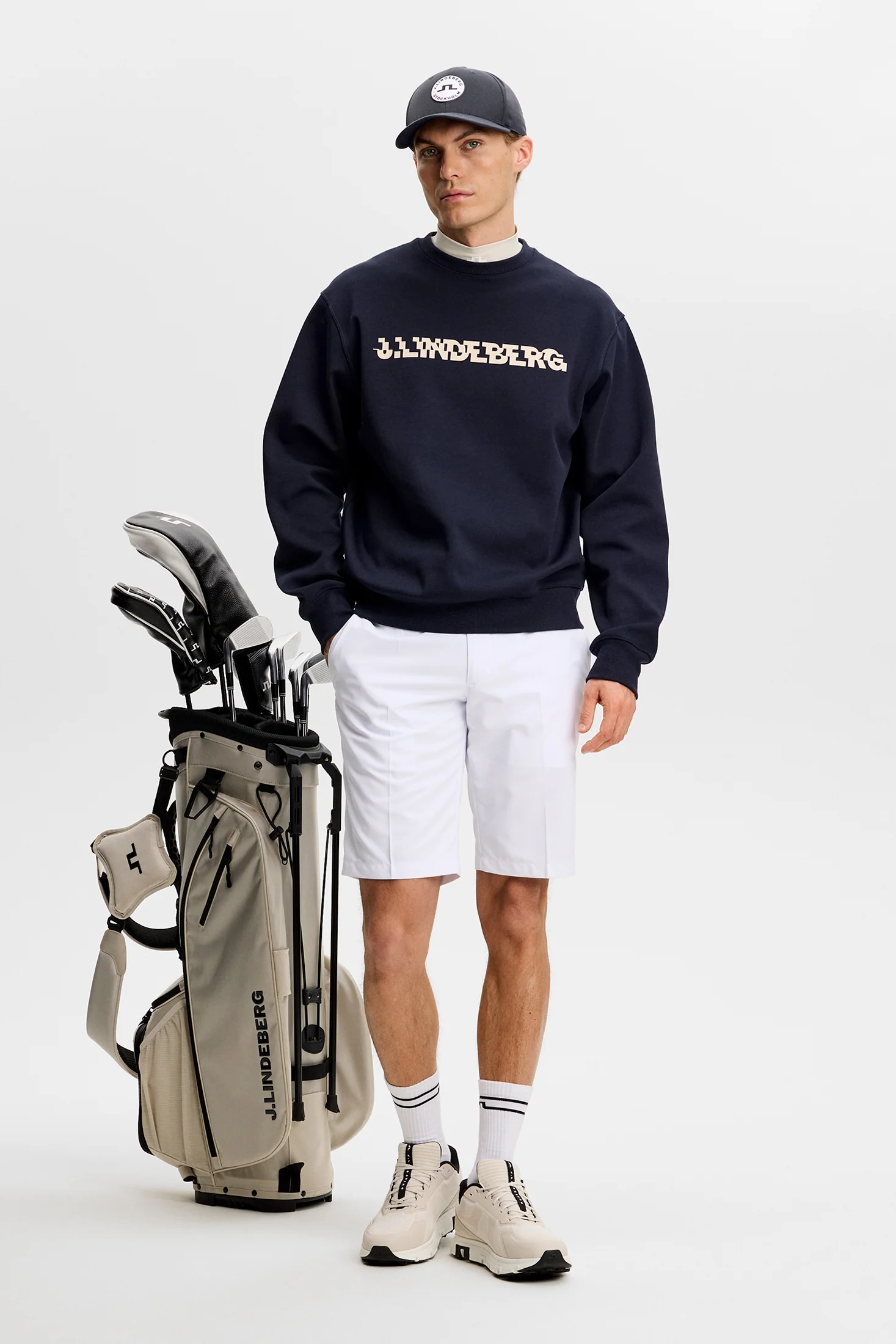 Club Printed  Crew Neck / JL Navy - Image 4