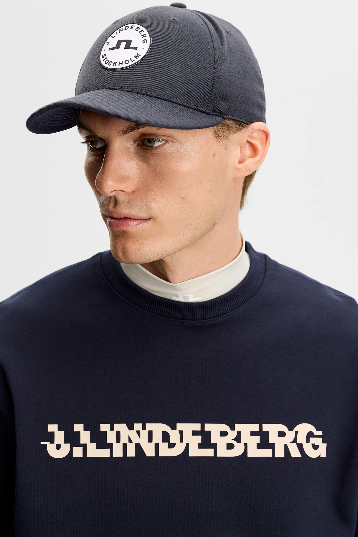 Club Printed  Crew Neck / JL Navy - Image 5