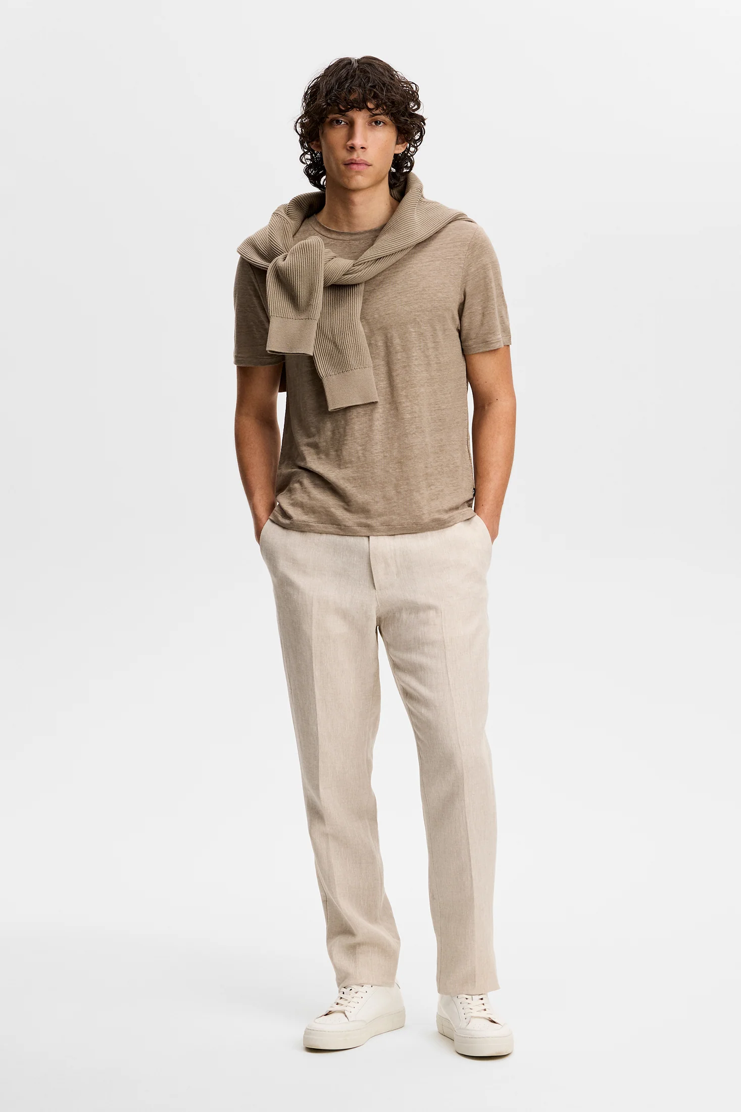 Coma Linen Tee / Brindle - Image 4