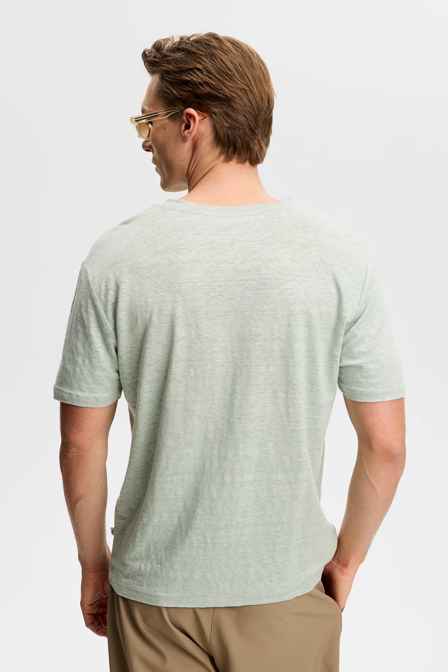 Coma Linen Tee / Jadeite - Image 3