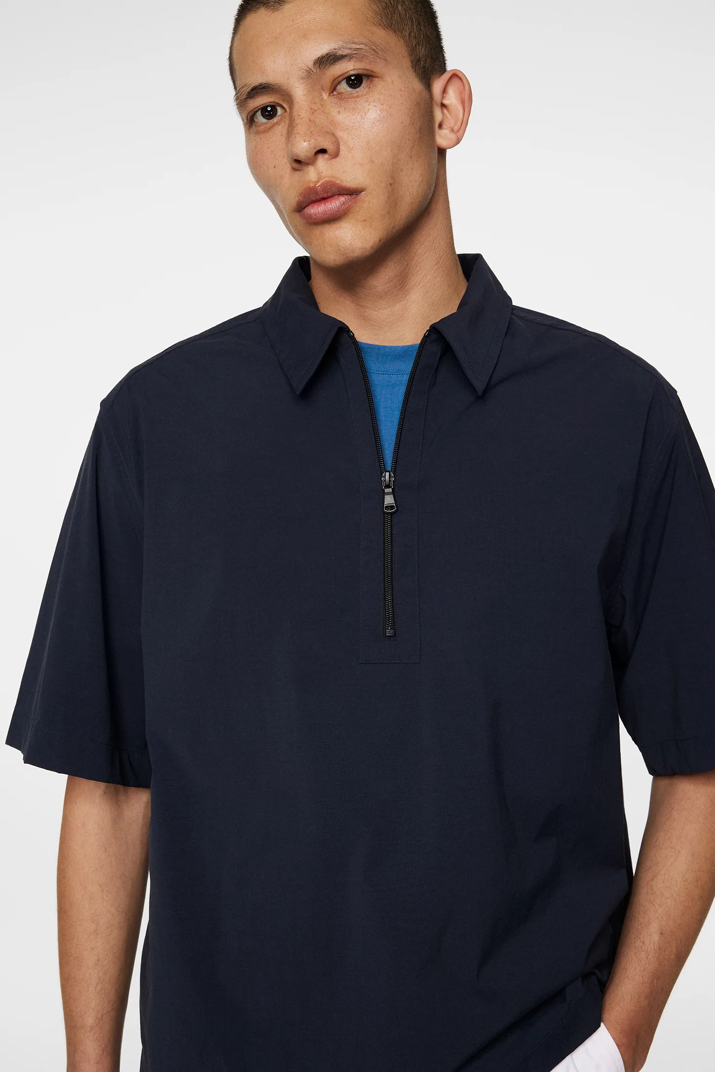 Corey Summer Stretch Overshirt / JL Navy - Image 5