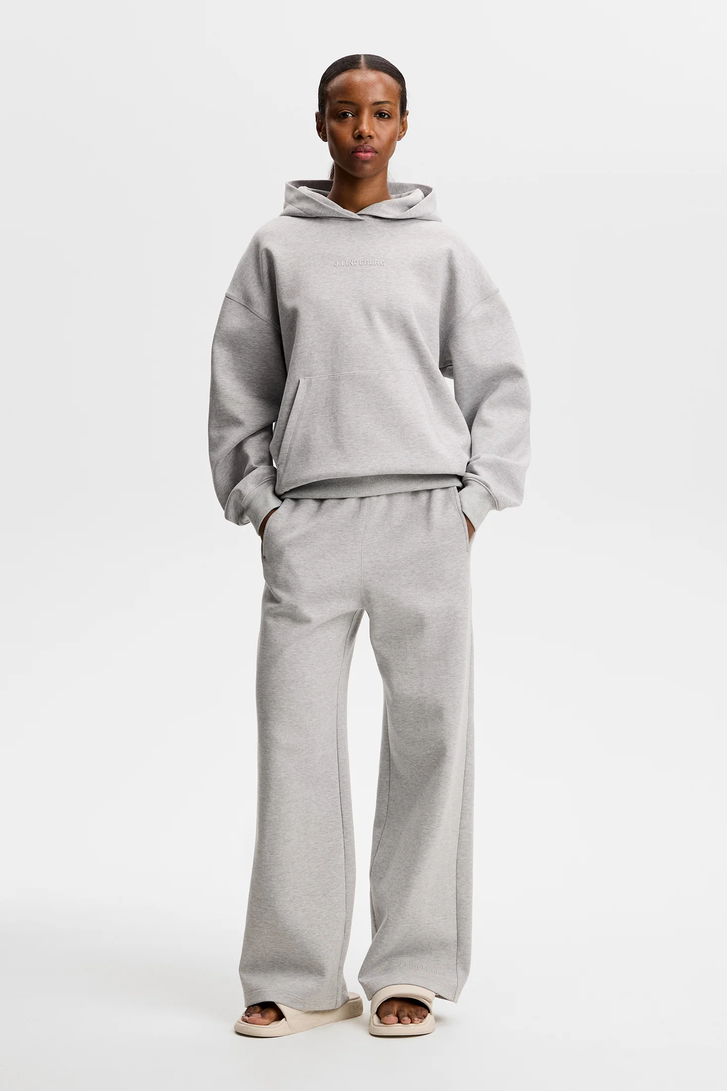 Cove Sweatpants / Light Grey Melange - Image 6
