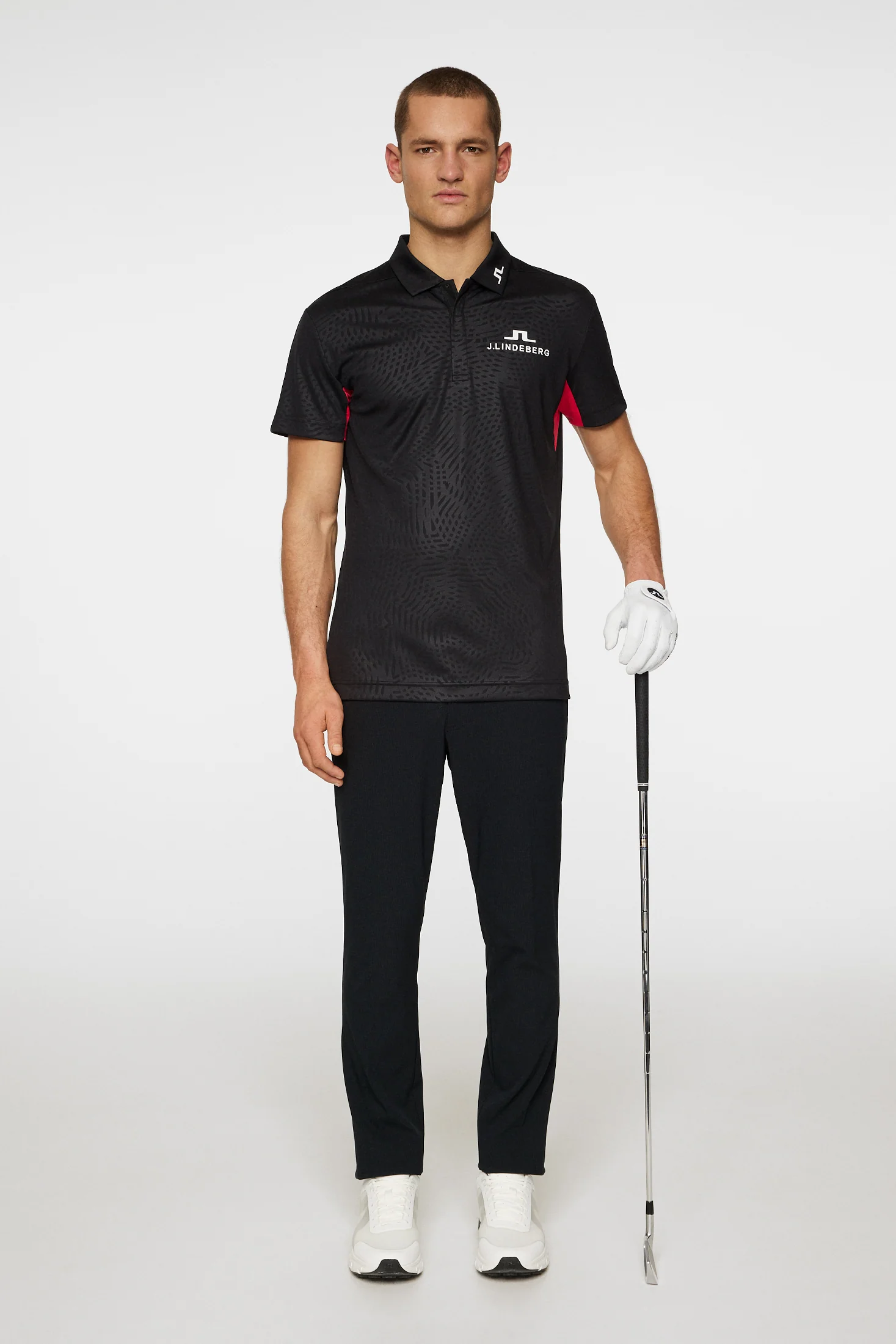 Dario Tour Golf Polo / Azalea Wave Black - Image 4