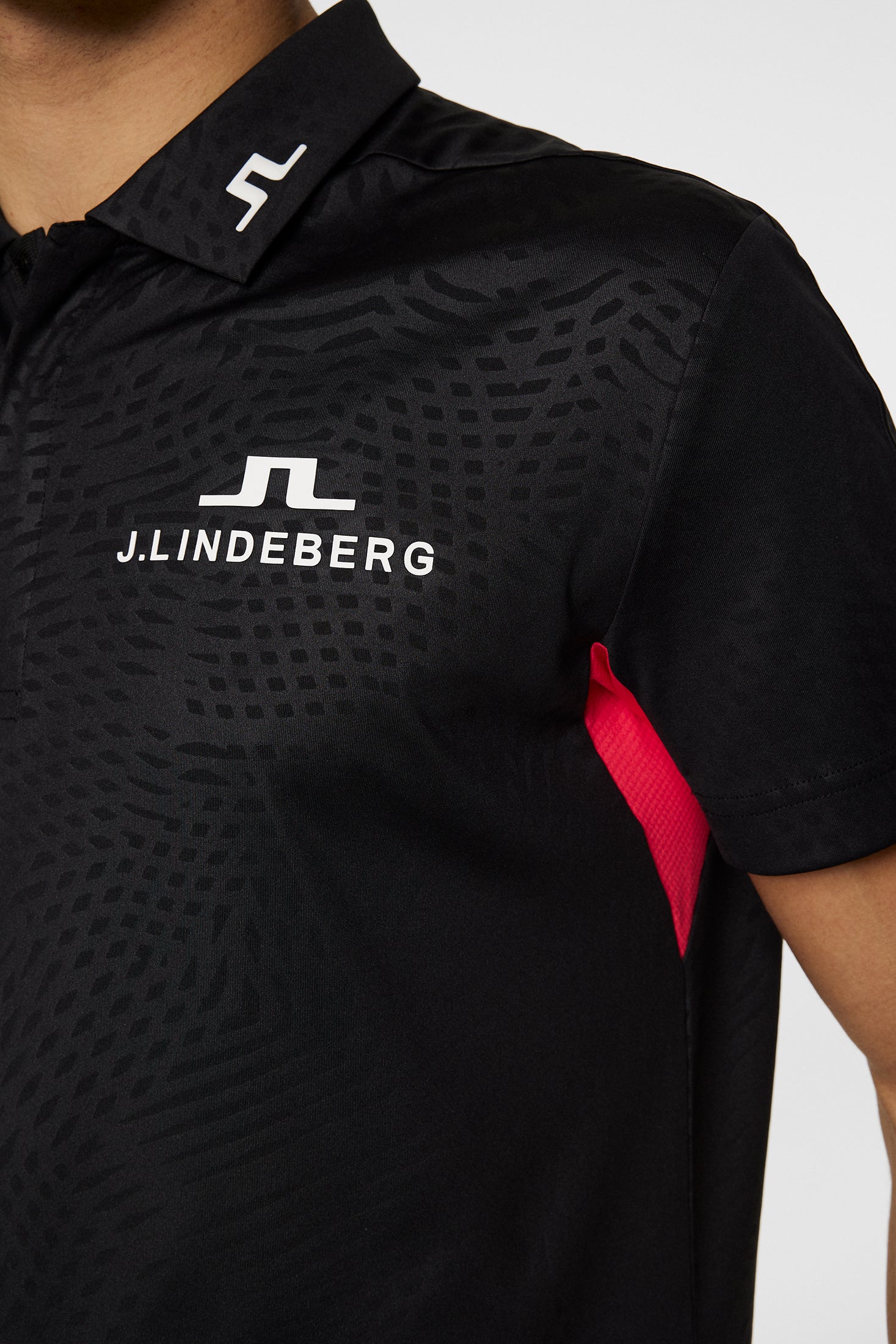 Dario Tour Golf Polo / Azalea Wave Black - Image 6