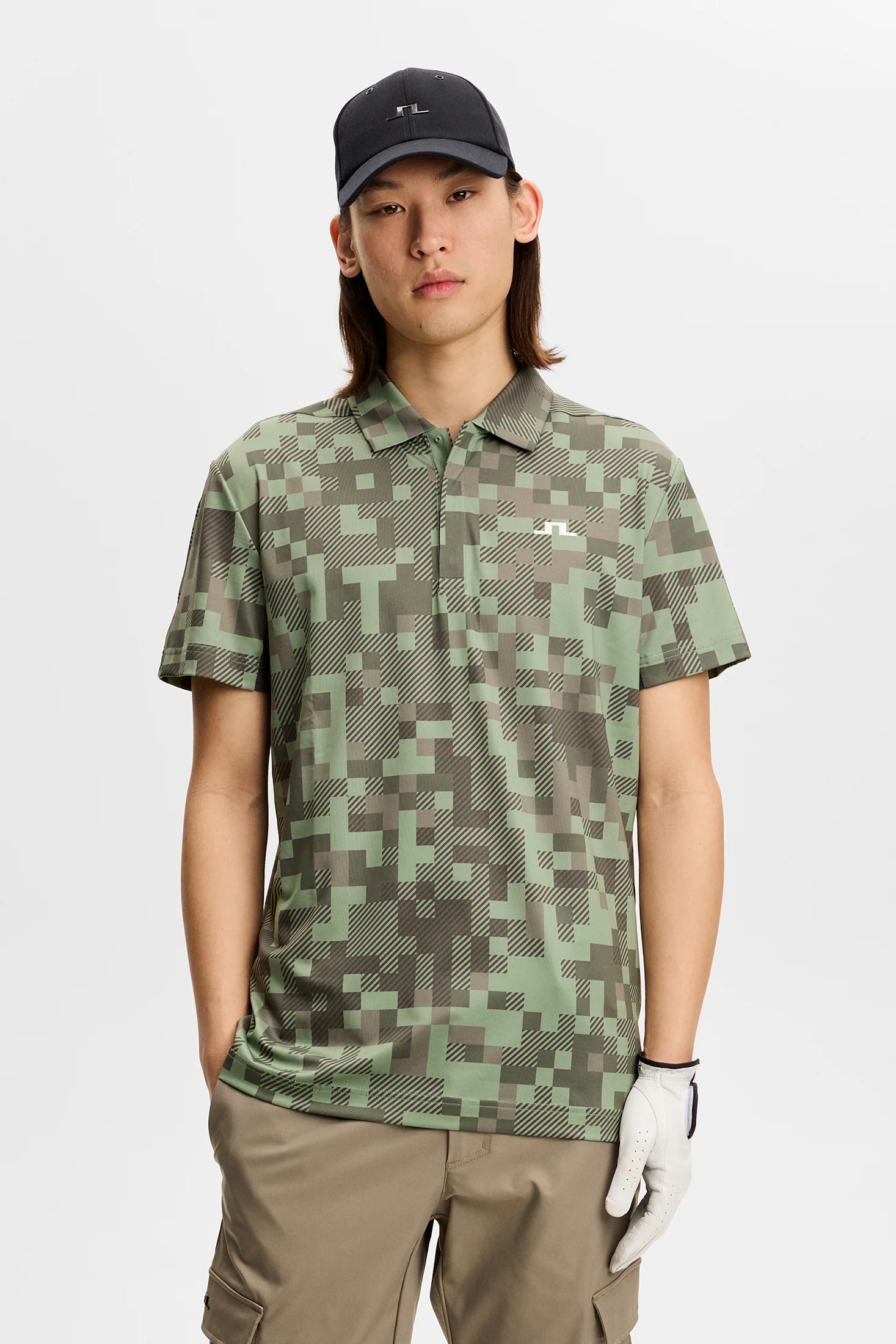 Dario Tour Print Polo / Tour 26 Tonal Green L - Image 2