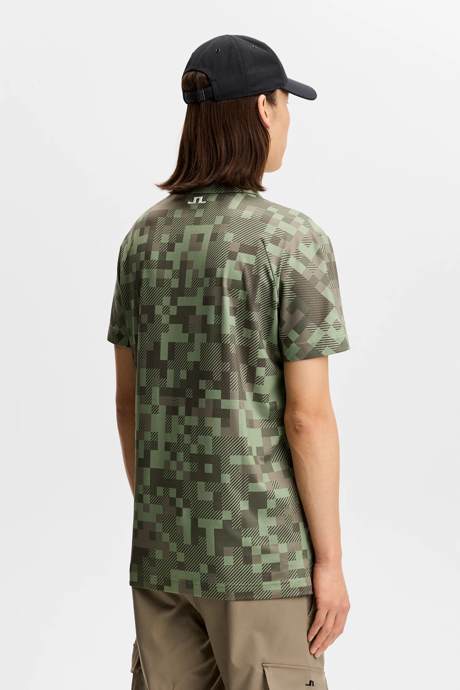 Dario Tour Print Polo / Tour 26 Tonal Green L - Image 3