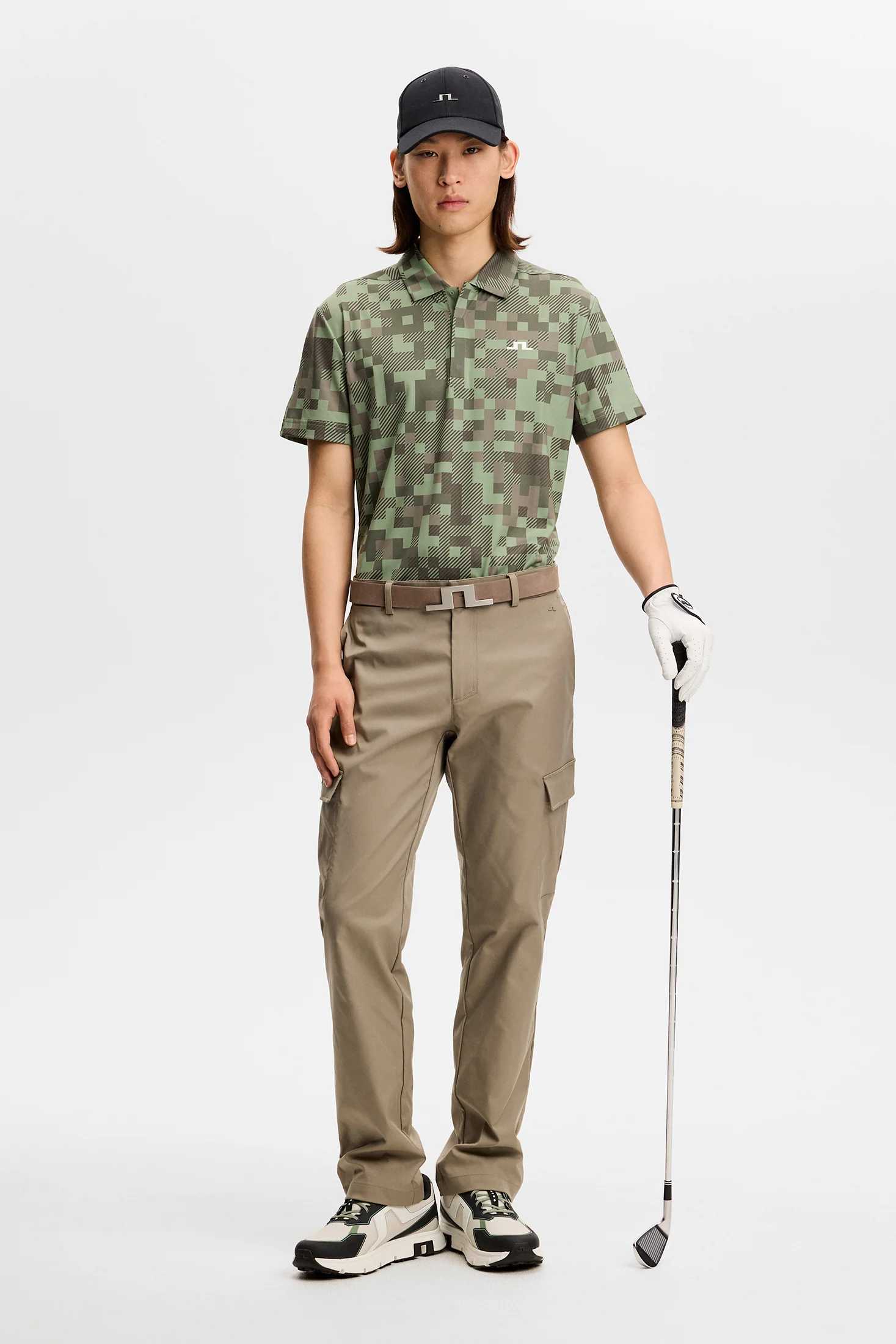 Dario Tour Print Polo / Tour 26 Tonal Green L - Image 4