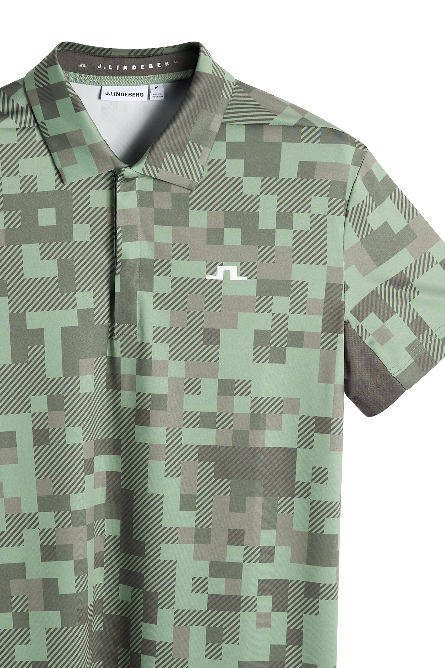 Dario Tour Print Polo / Tour 26 Tonal Green L - Image 6