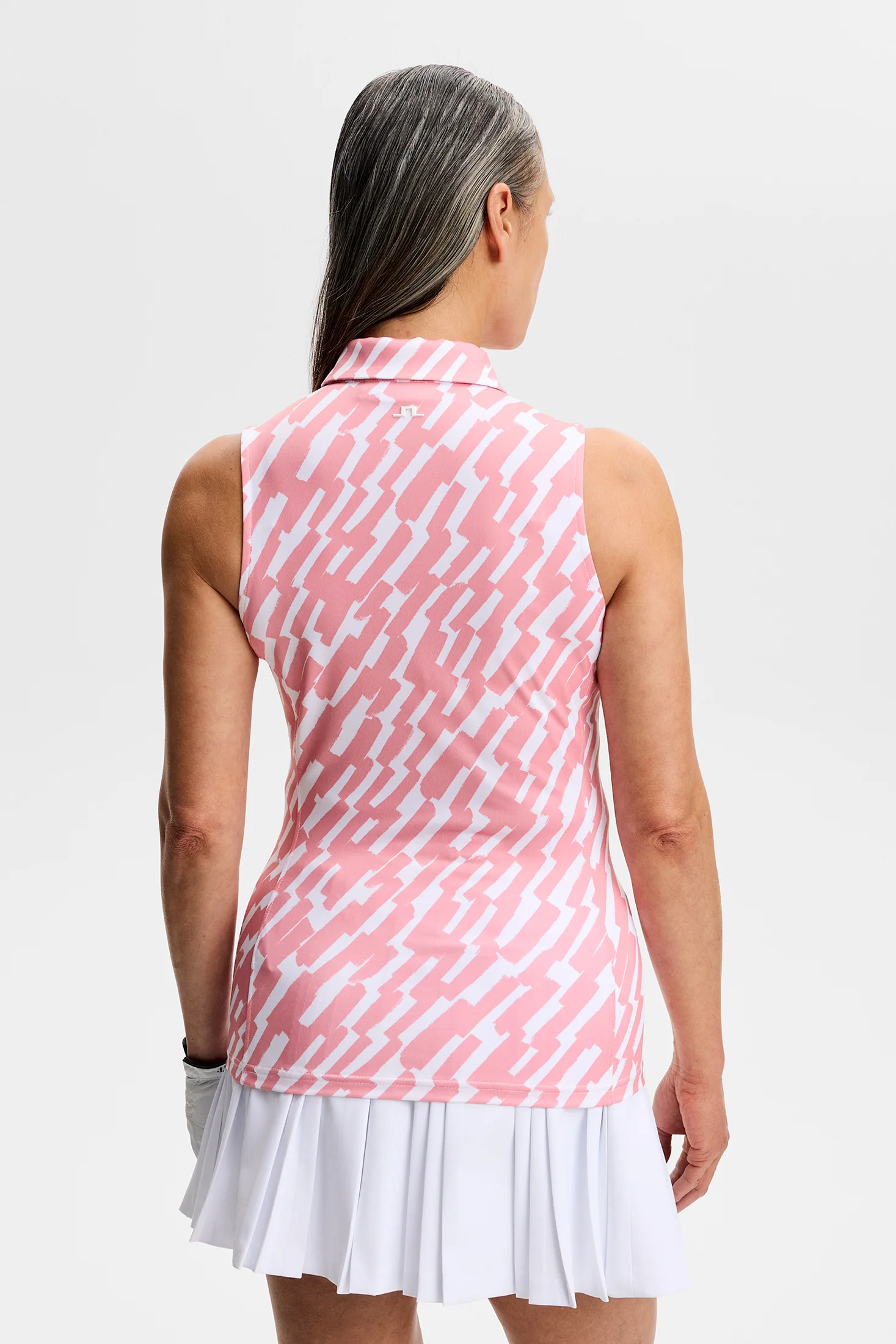 Dena Print Sleeveless Polo / Oak Flamingo M - Image 4