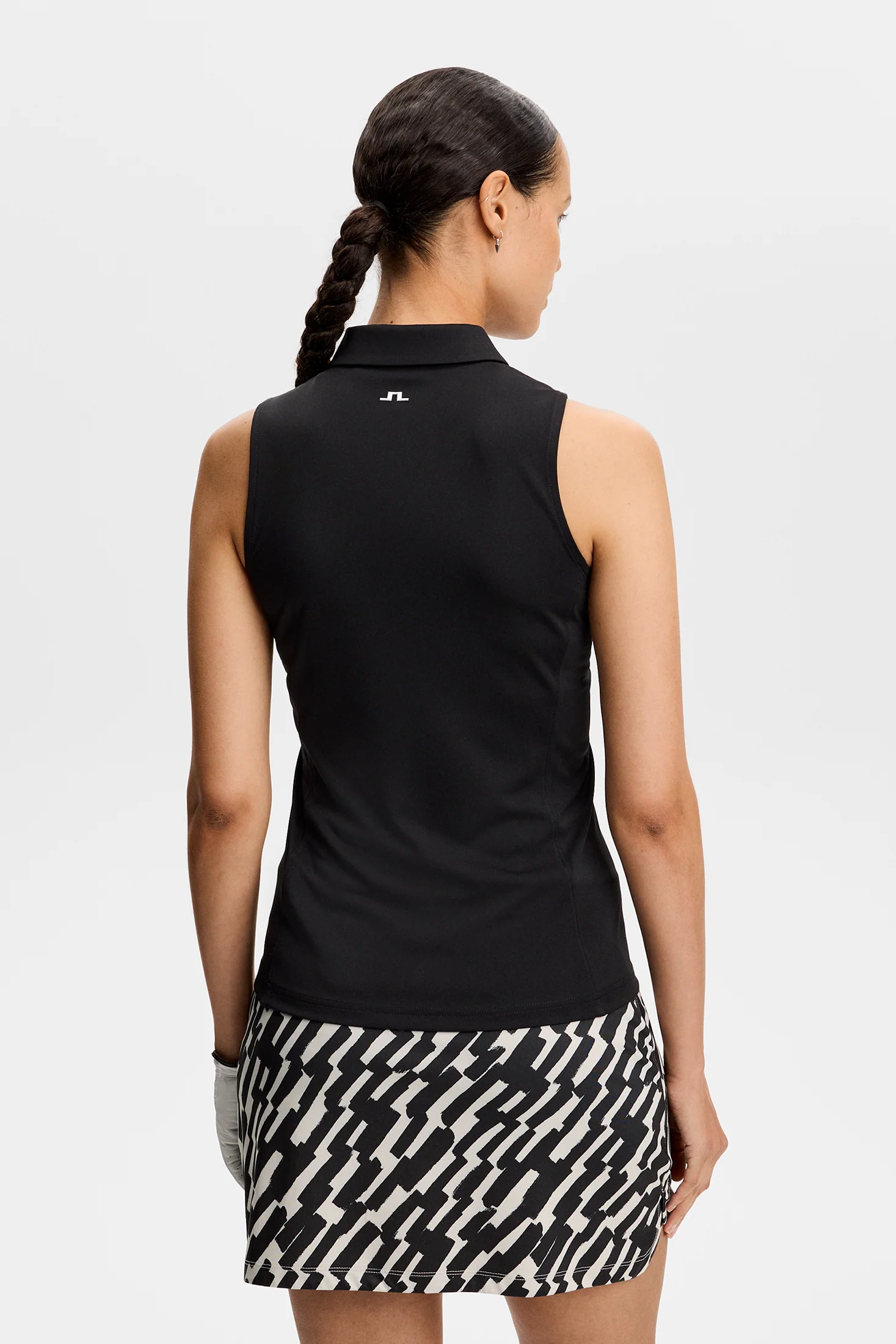 Dena Sleeveless Polo / Black - Image 3
