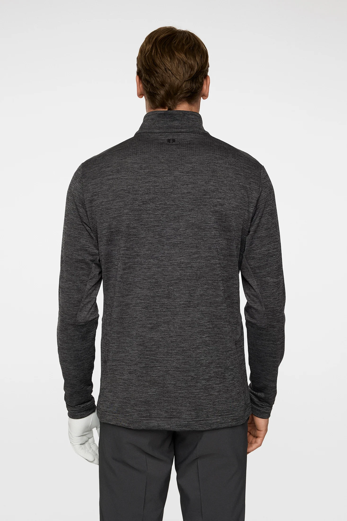 Destry Quarter Zip Mid Layer / Asphalt and Black Melange - Image 3