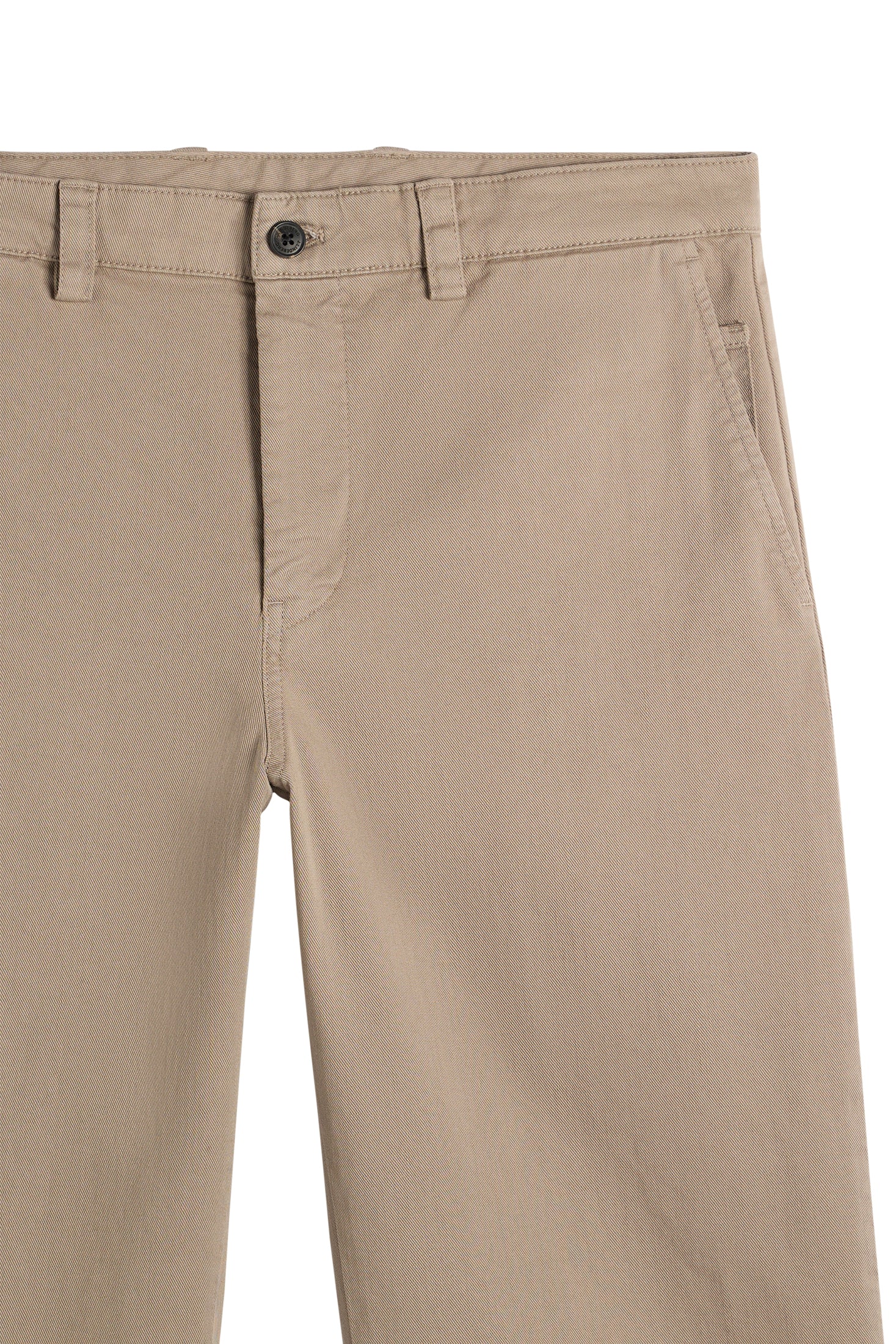Devyn Straight Cotton Pants / Brindle - Image 8