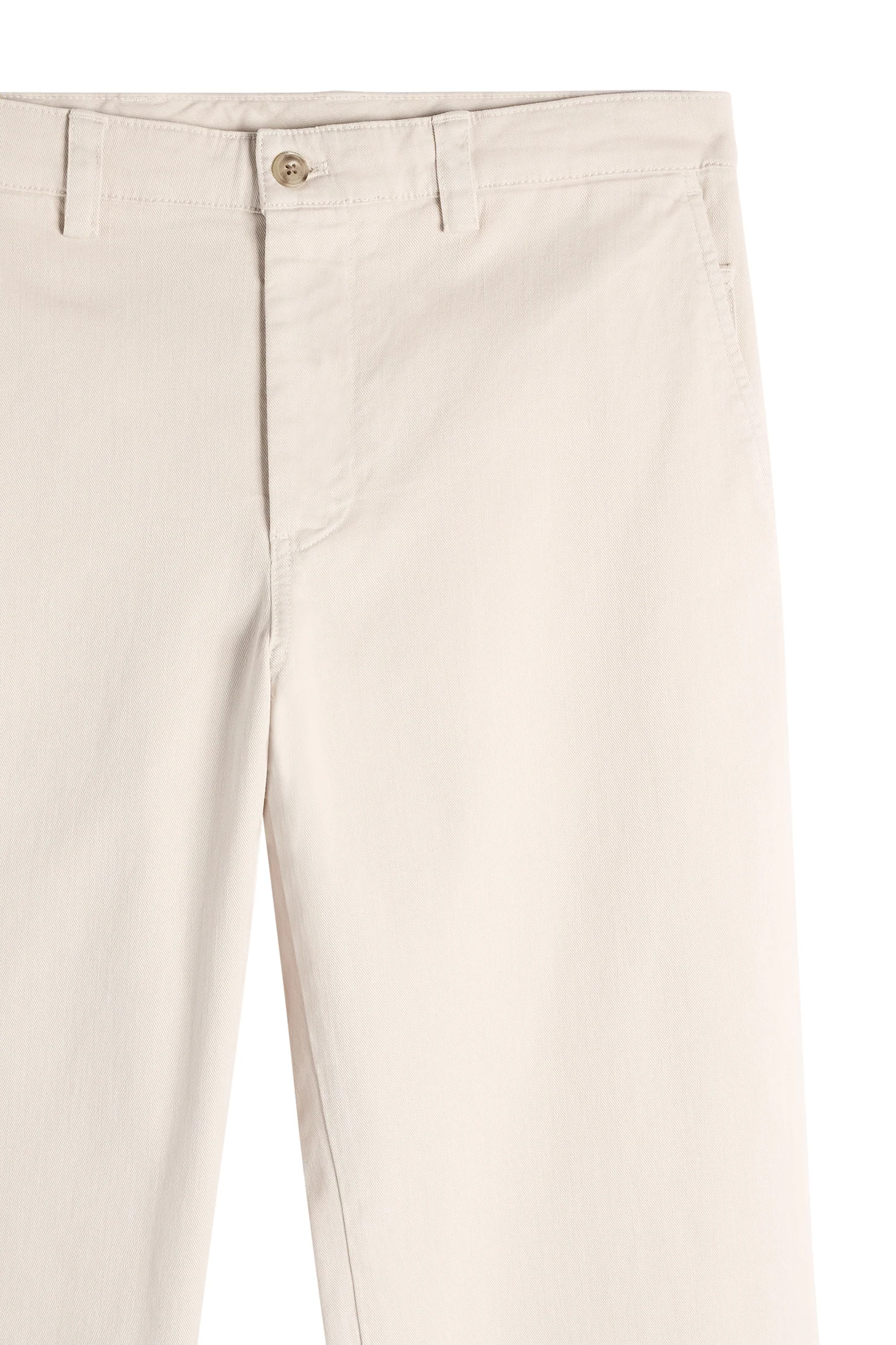Devyn Straight Cotton Pants / Moonbeam - Image 6