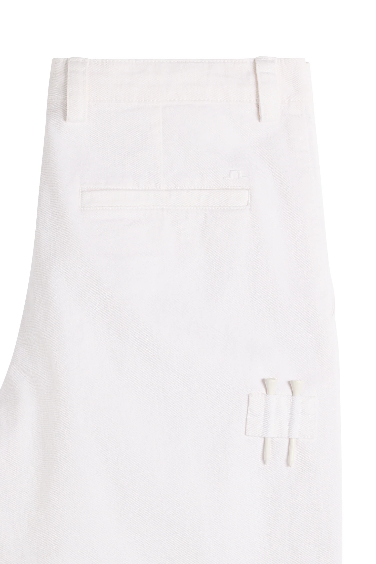 Devyn Straight Cotton Pants / White - Image 2