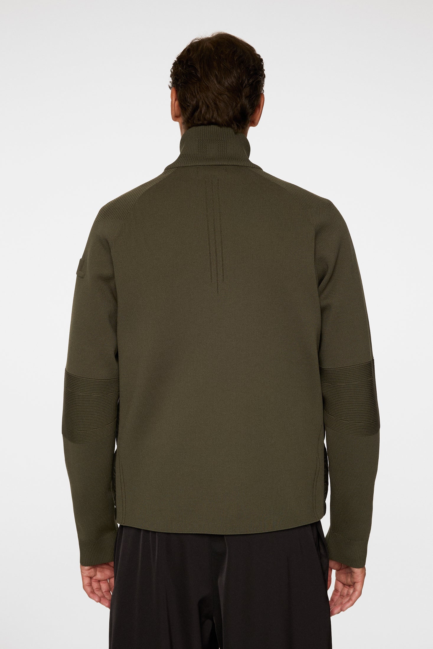 Dome Knit Hybrid Jacket / Forest Green - Image 4