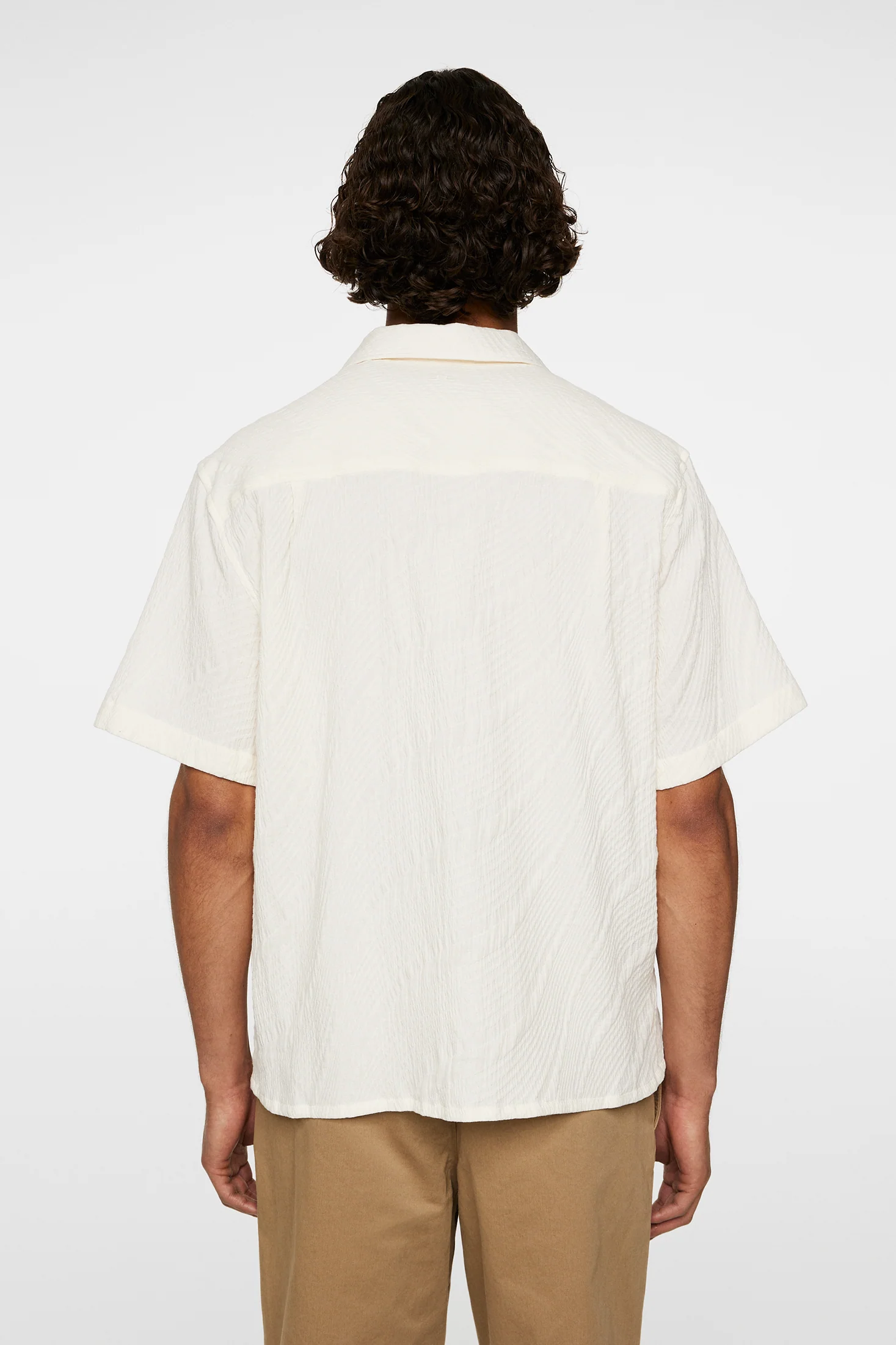 Donso Stretch Texture Shirt / Moonbeam - Image 3