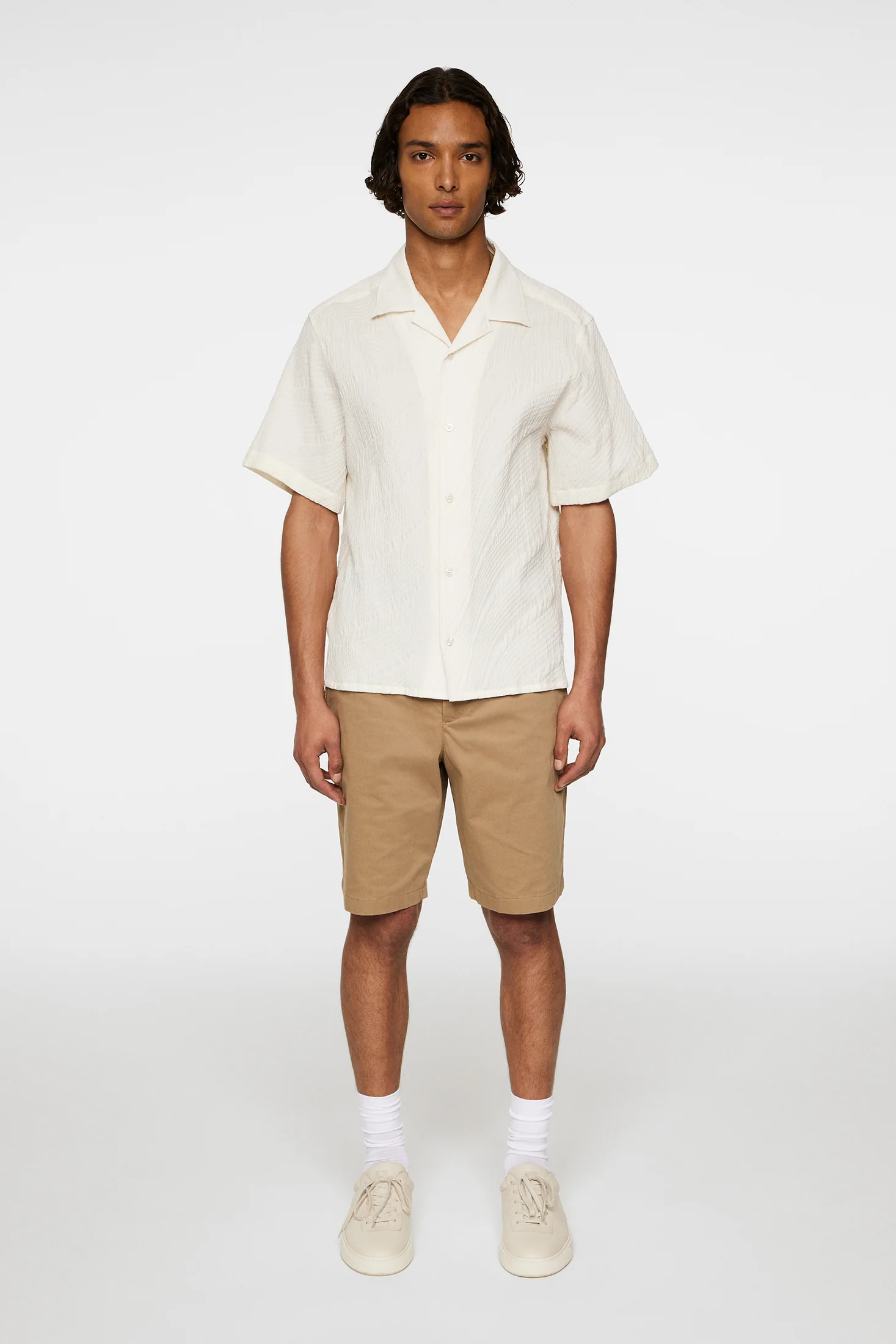 Donso Stretch Texture Shirt / Moonbeam - Image 4