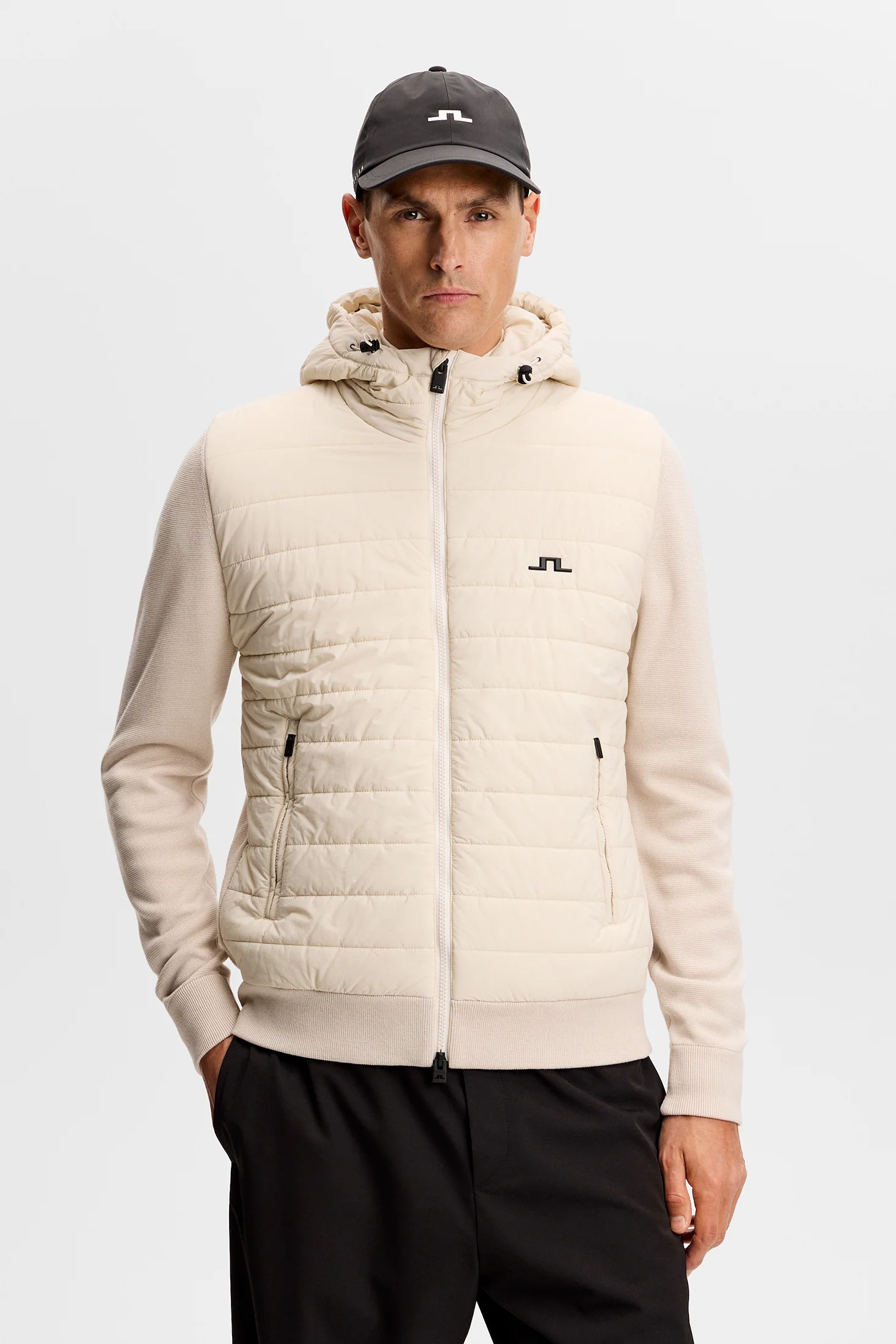 Ebbe Hybrid Knit Hoodie / Moonbeam - Image 2
