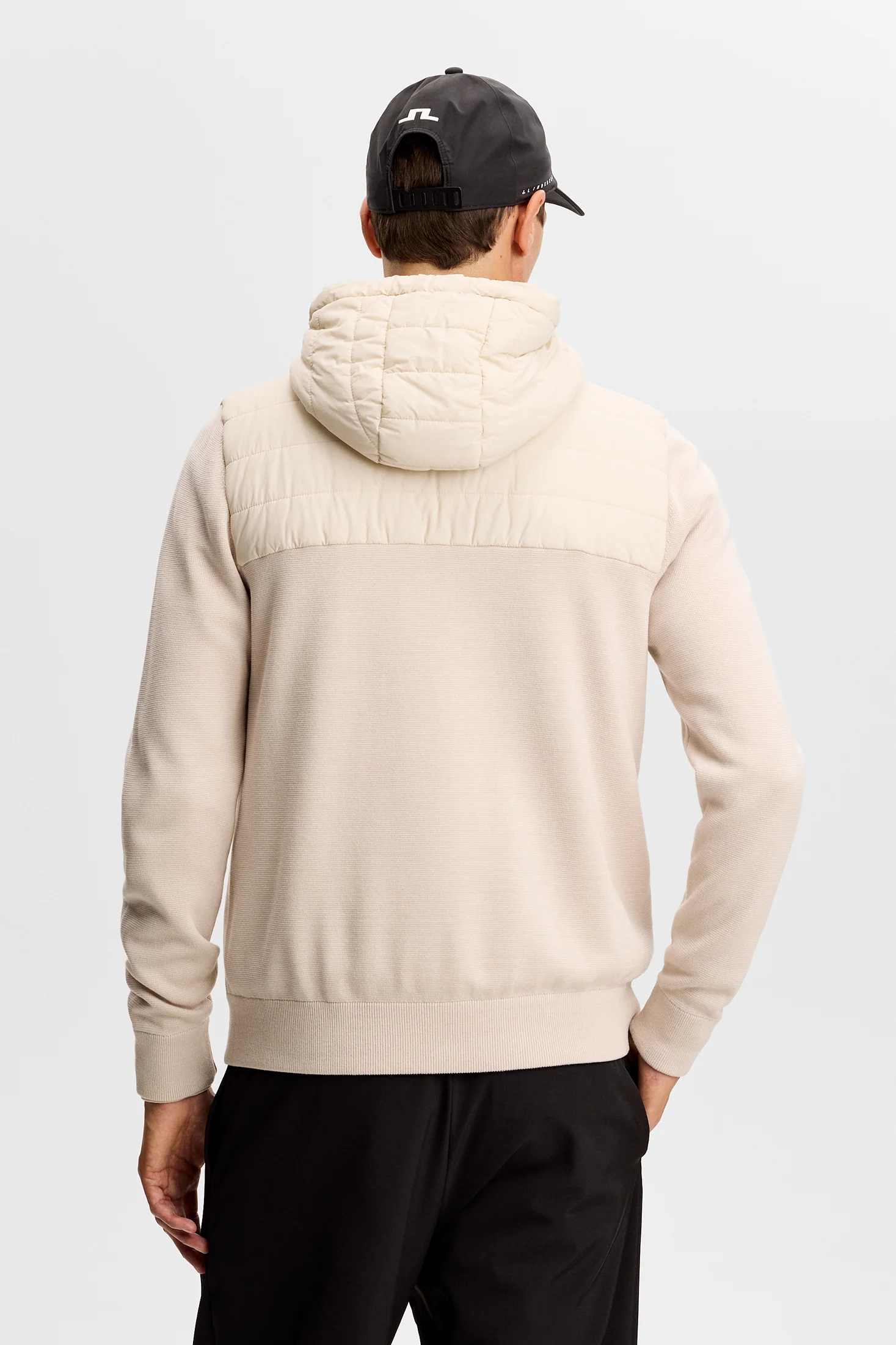 Ebbe Hybrid Knit Hoodie / Moonbeam - Image 3