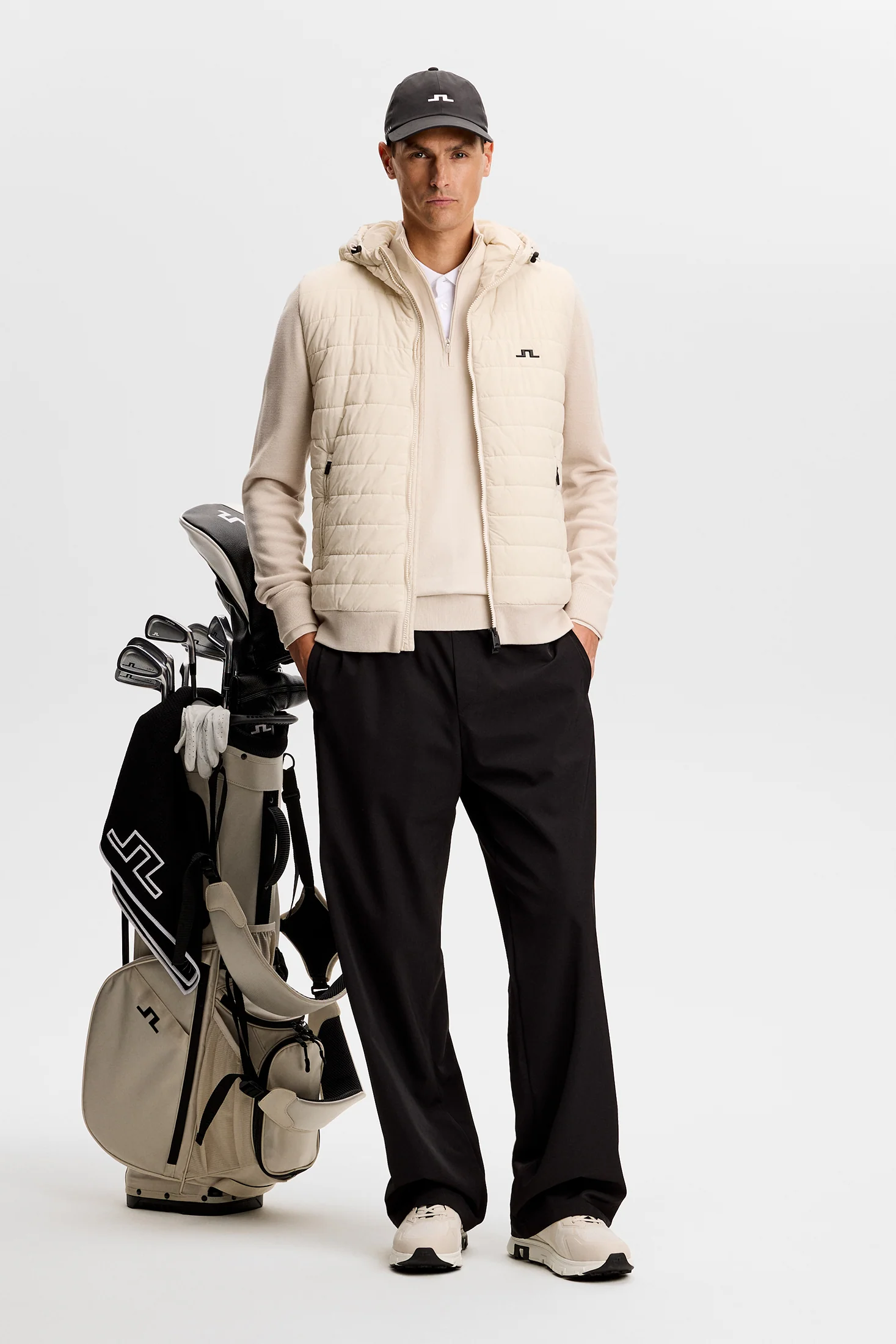 Ebbe Hybrid Knit Hoodie / Moonbeam - Image 4