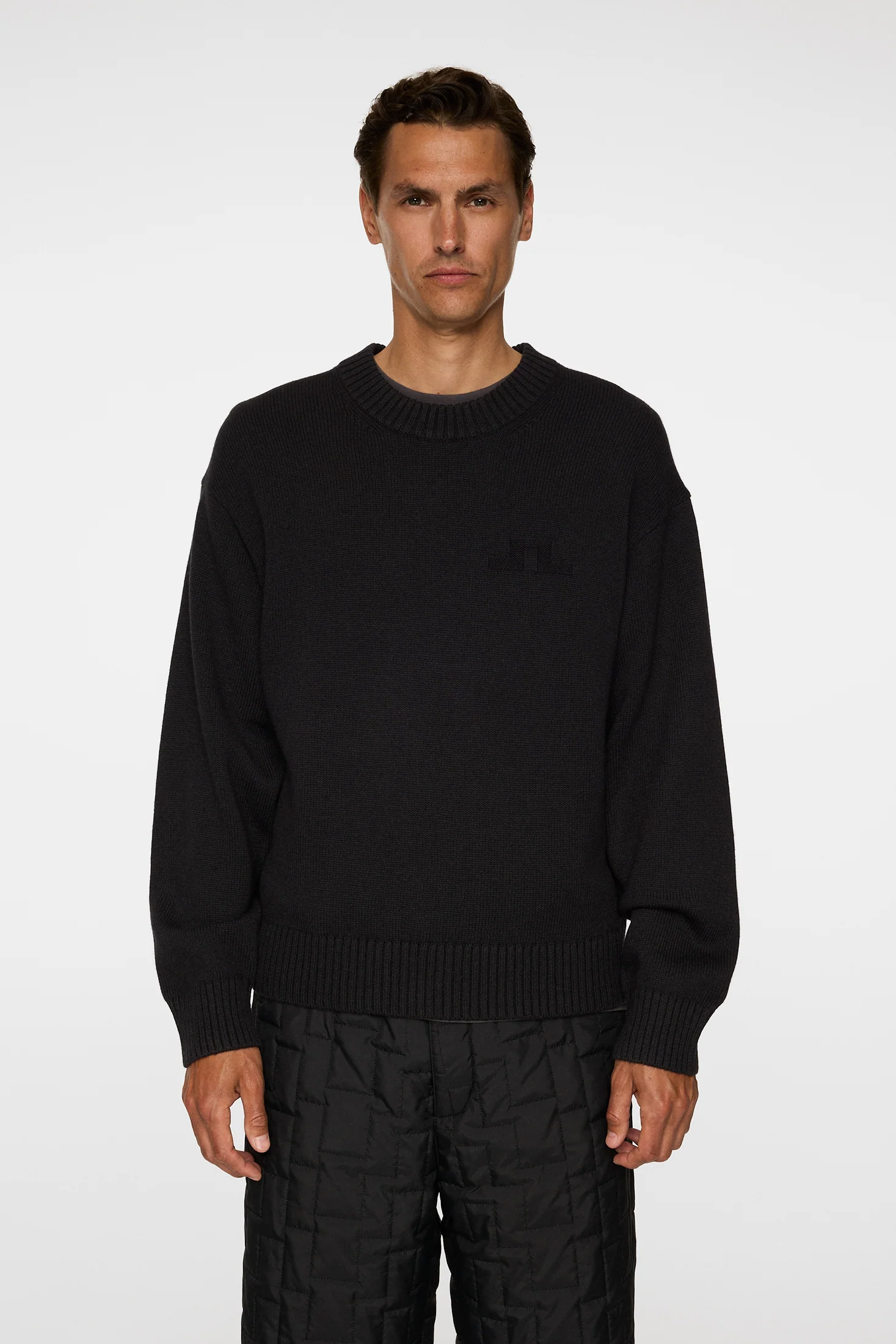Eddy Cotton Wool Crew Neck / Black - Image 2