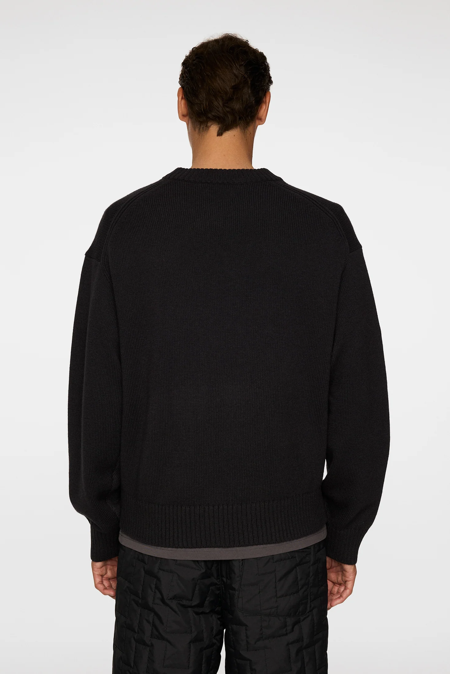 Eddy Cotton Wool Crew Neck / Black - Image 3