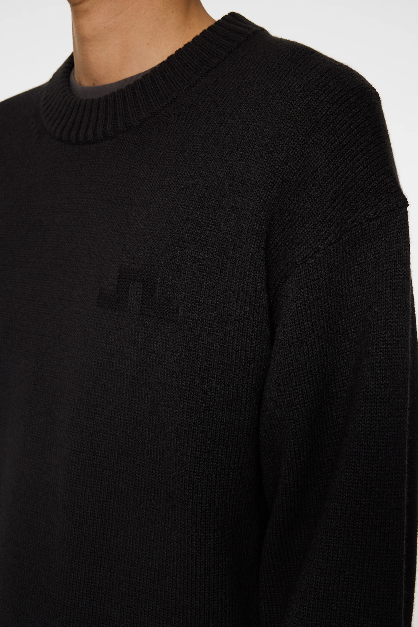 Eddy Cotton Wool Crew Neck / Black - Image 6