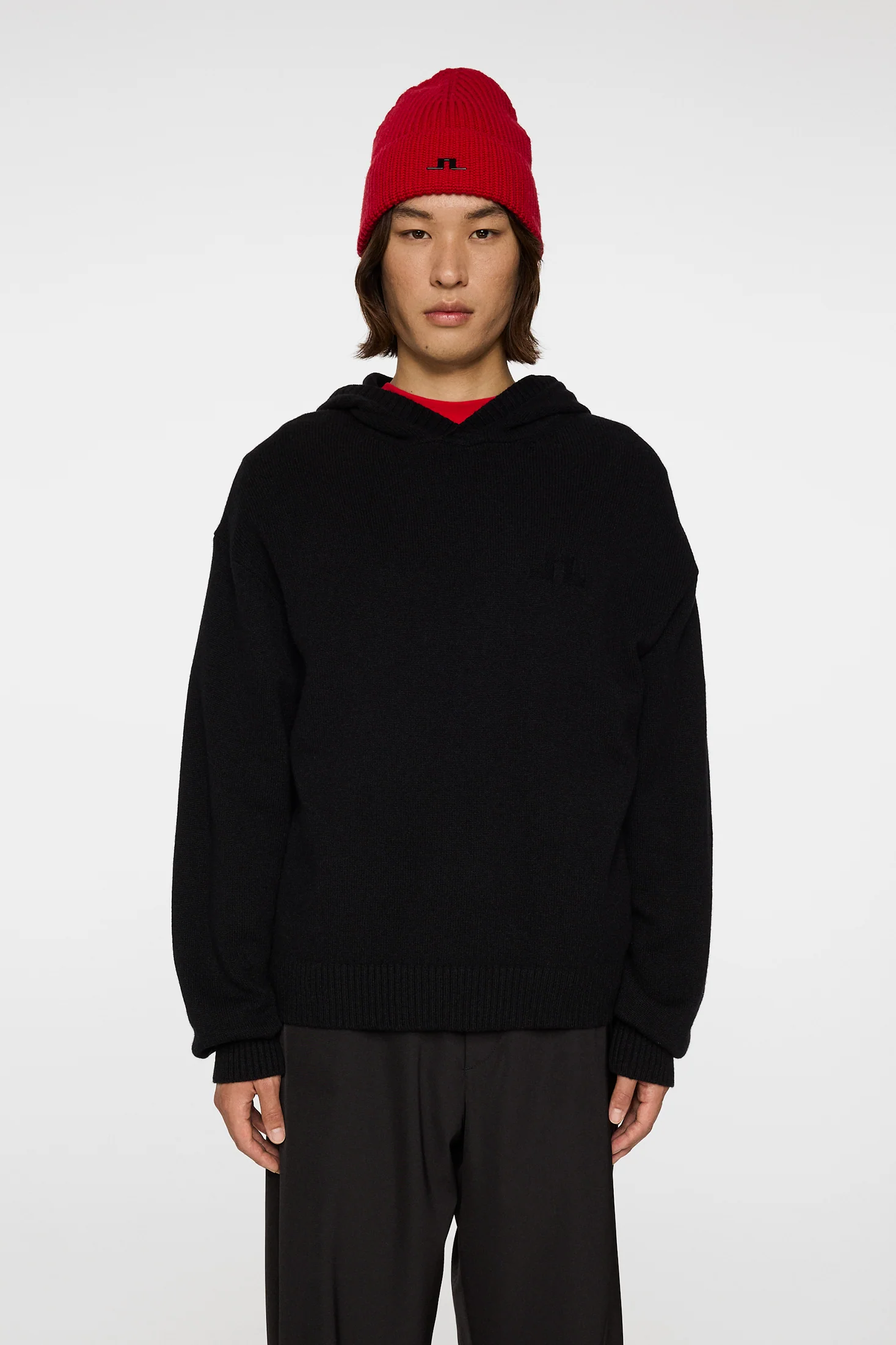 Edward Knitted Hoodie / Black - Image 2