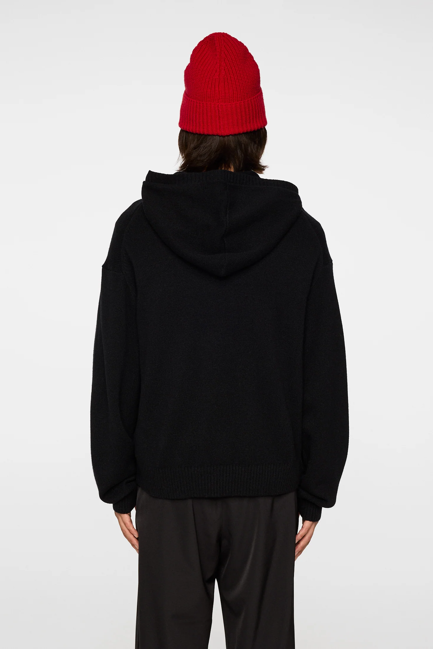 Edward Knitted Hoodie / Black - Image 3
