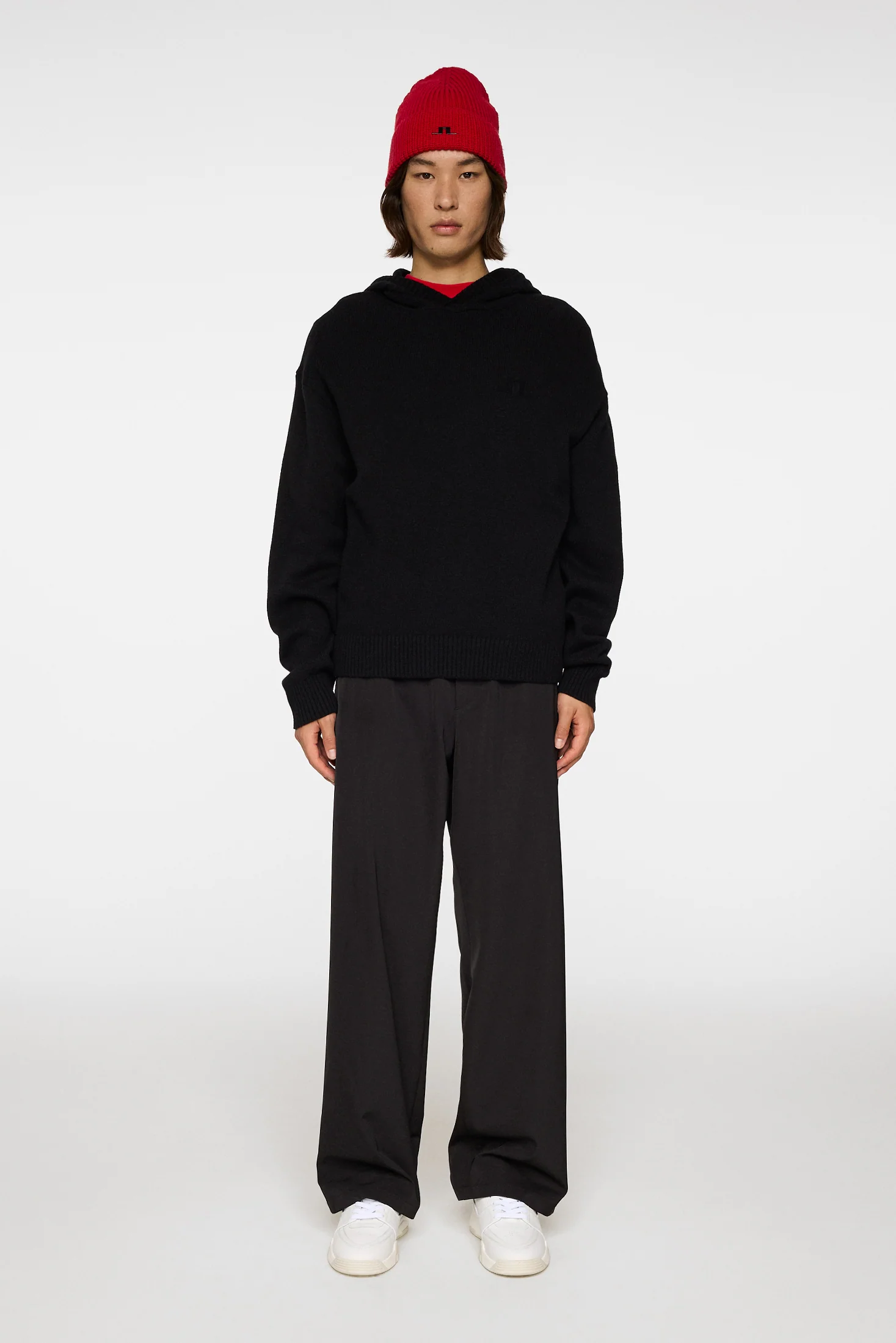 Edward Knitted Hoodie / Black - Image 4