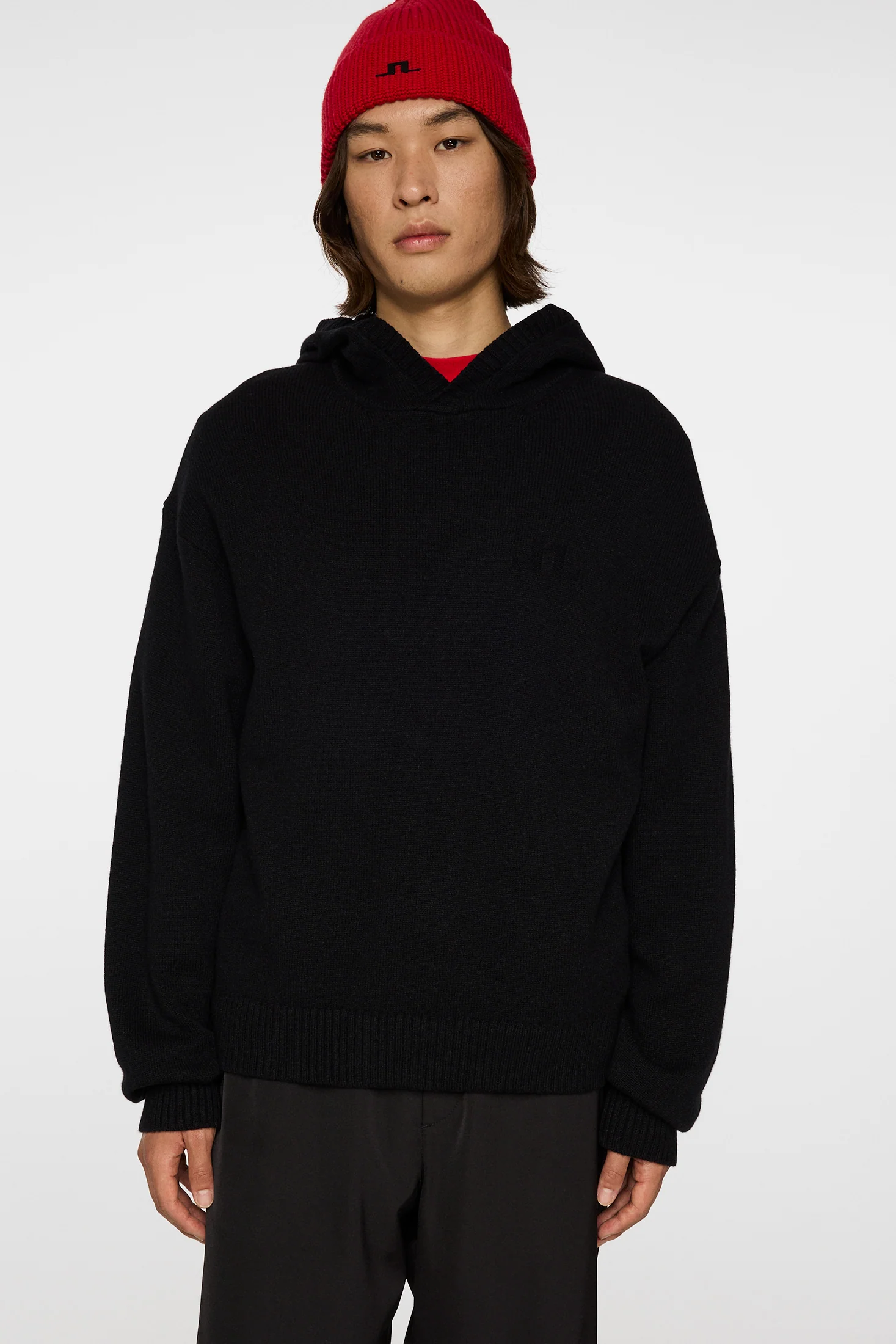 Edward Knitted Hoodie / Black - Image 5