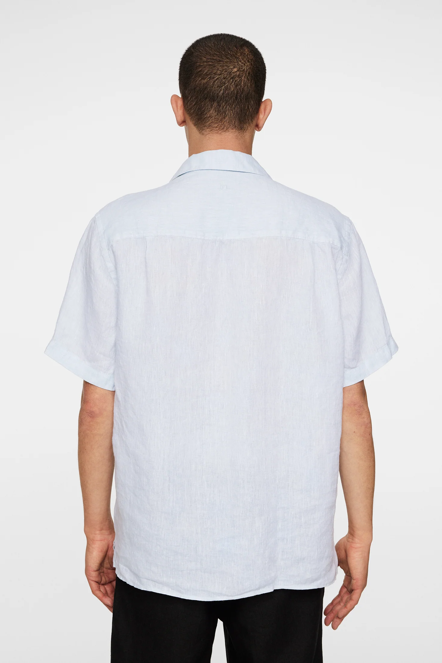 Elio Linen Melange Shirt / Winter Sky - Image 3