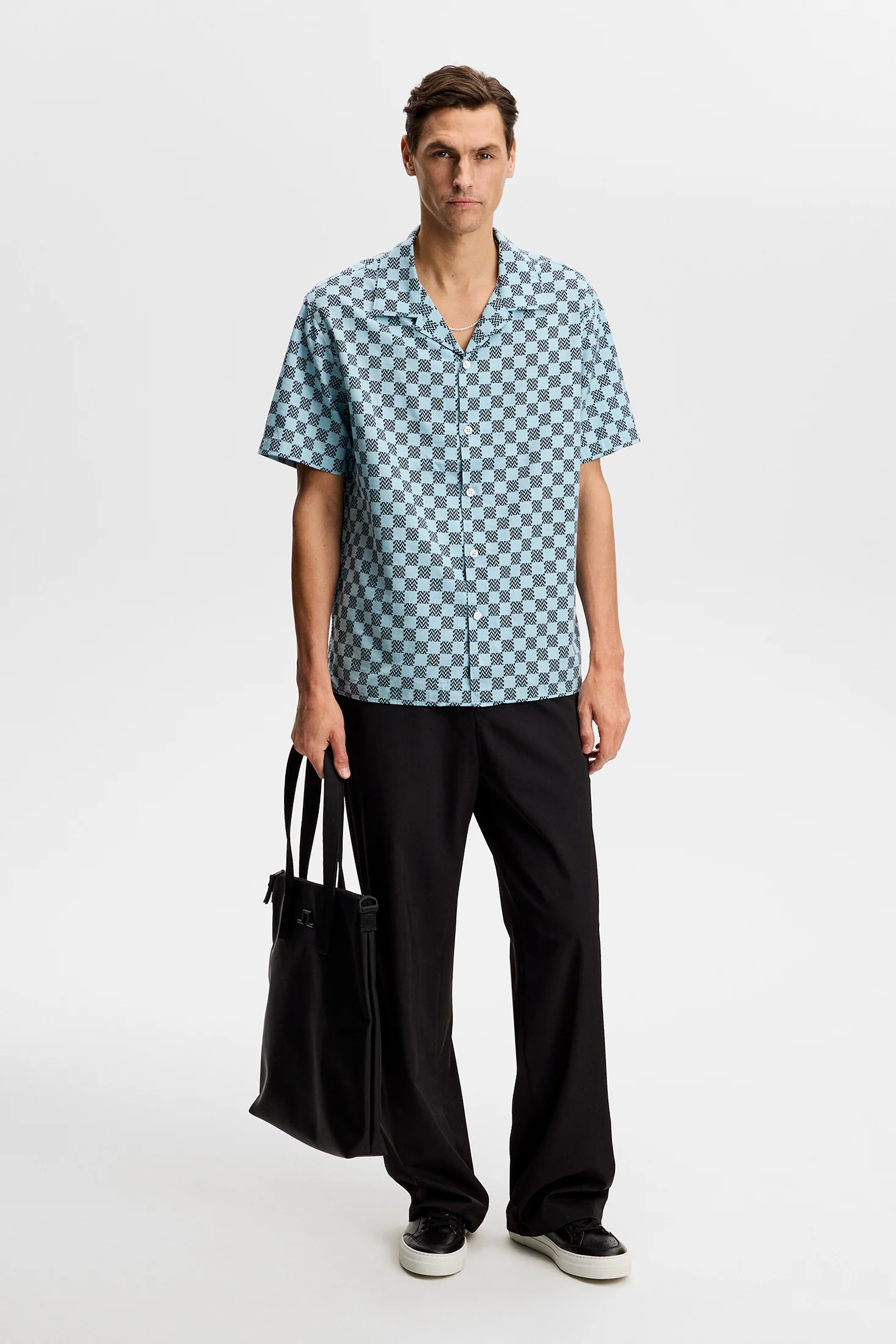 Elio Off Course Resort Shirt / Stack Check Forget M - Image 4