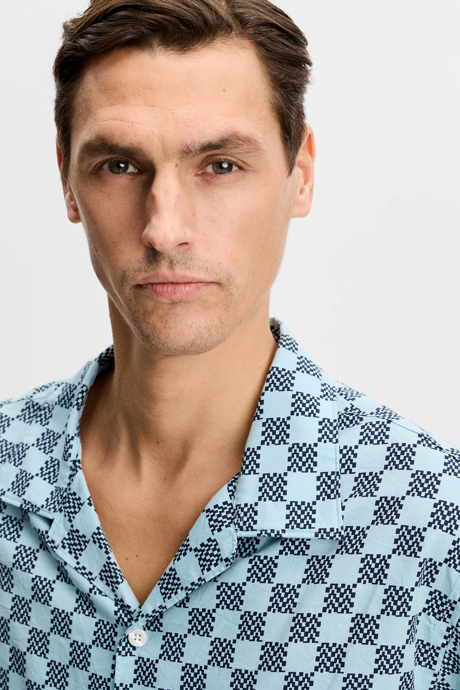 Elio Off Course Resort Shirt / Stack Check Forget M - Image 5