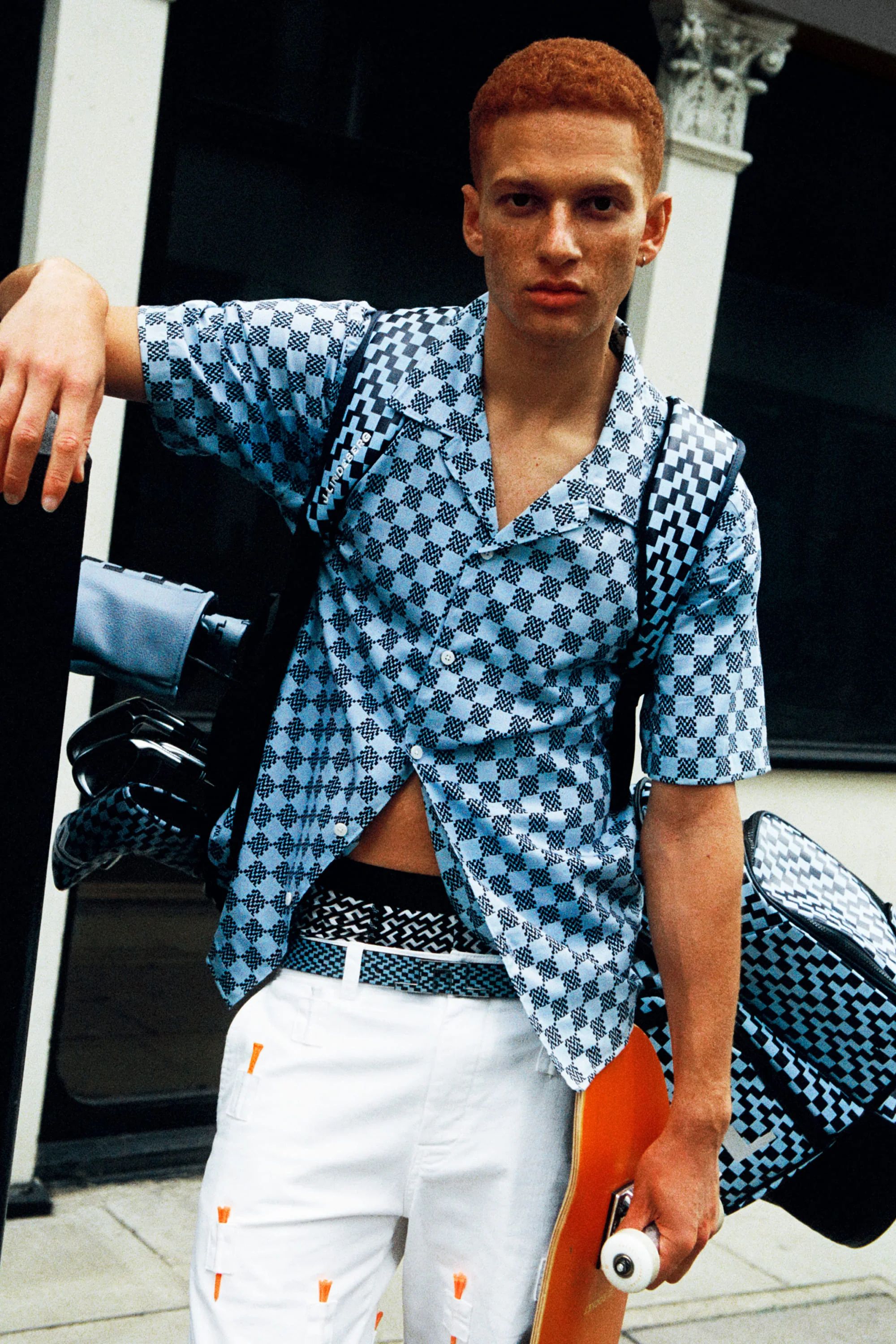 Elio Off Course Resort Shirt / Stack Check Forget M - Image 6