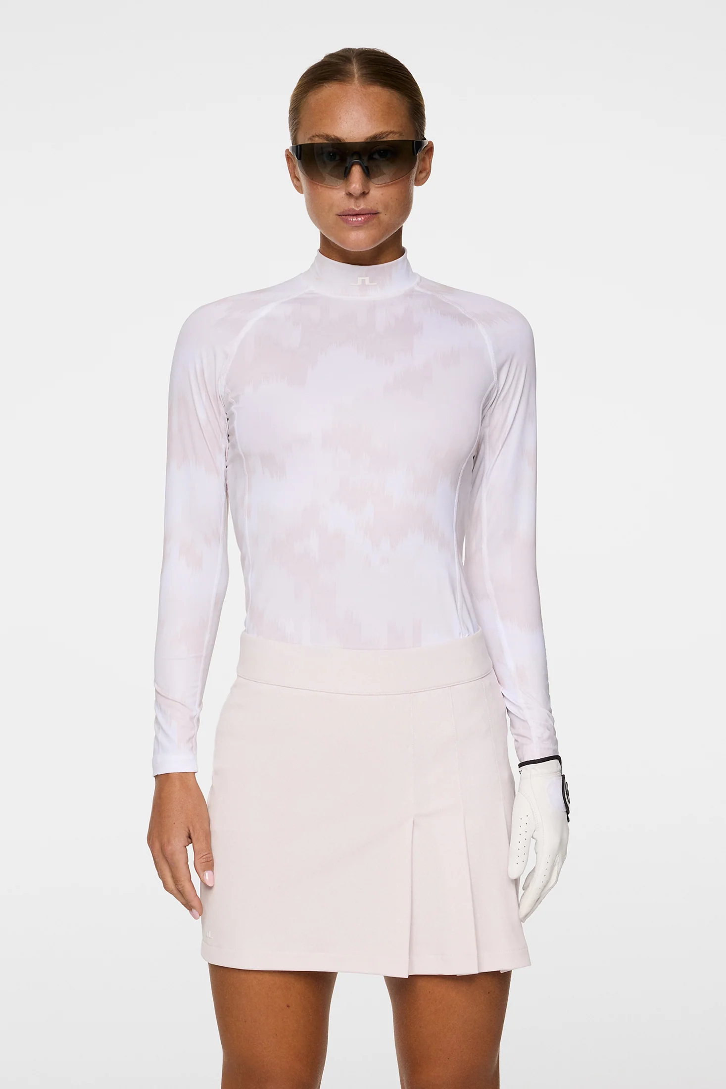 Ella Print Compression Top / Warp Gray Lilac L - Image 2