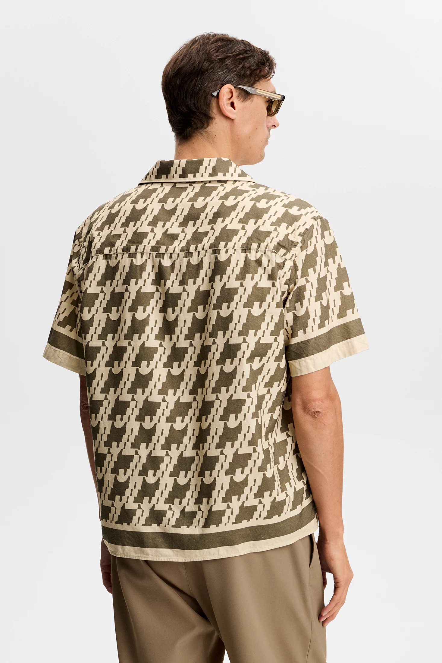 Ellis Border Resort Shirt / JL Glitch Kalamata - Image 3