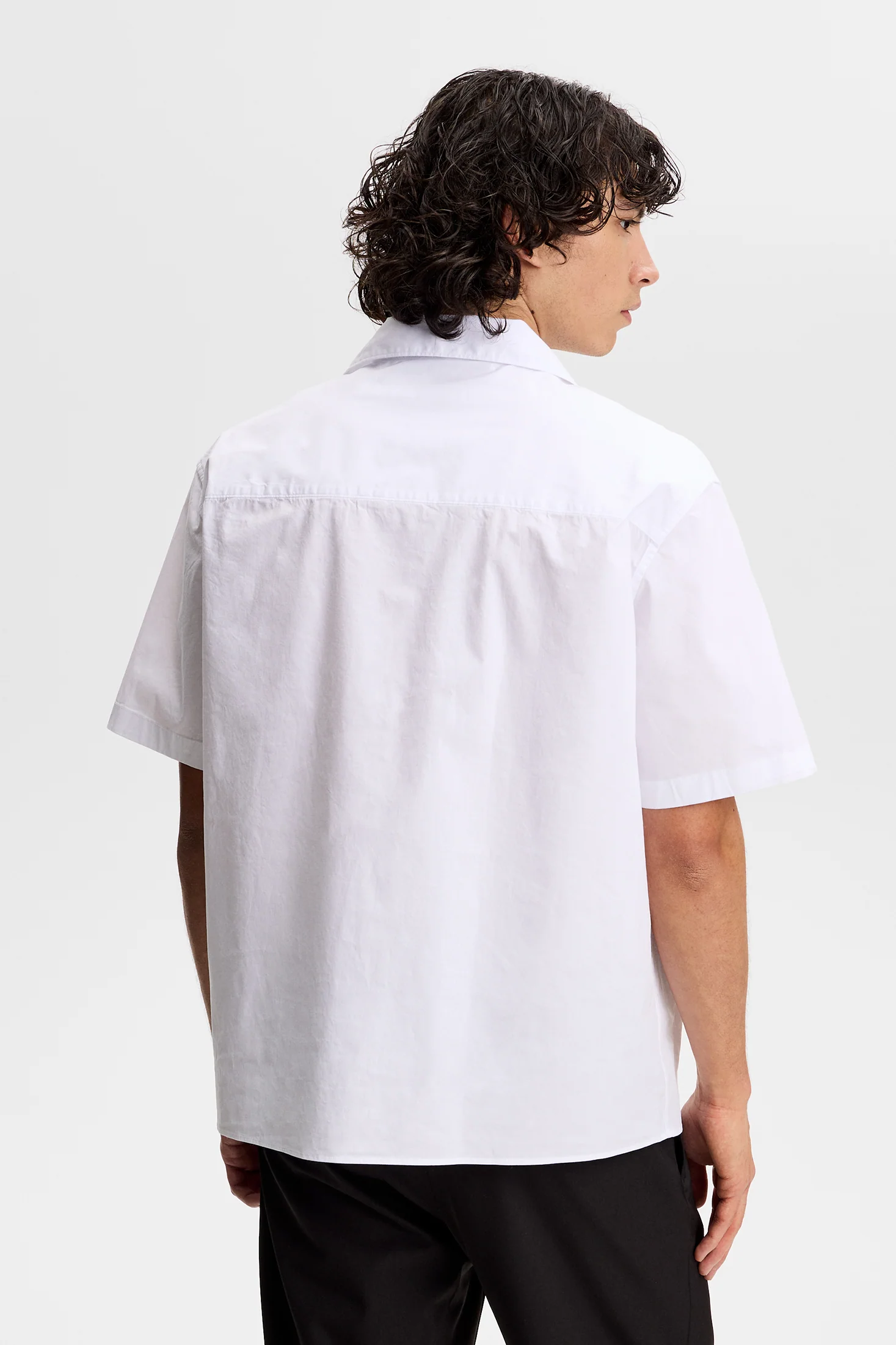 Ellis Cotton Resort Shirt / White - Image 3