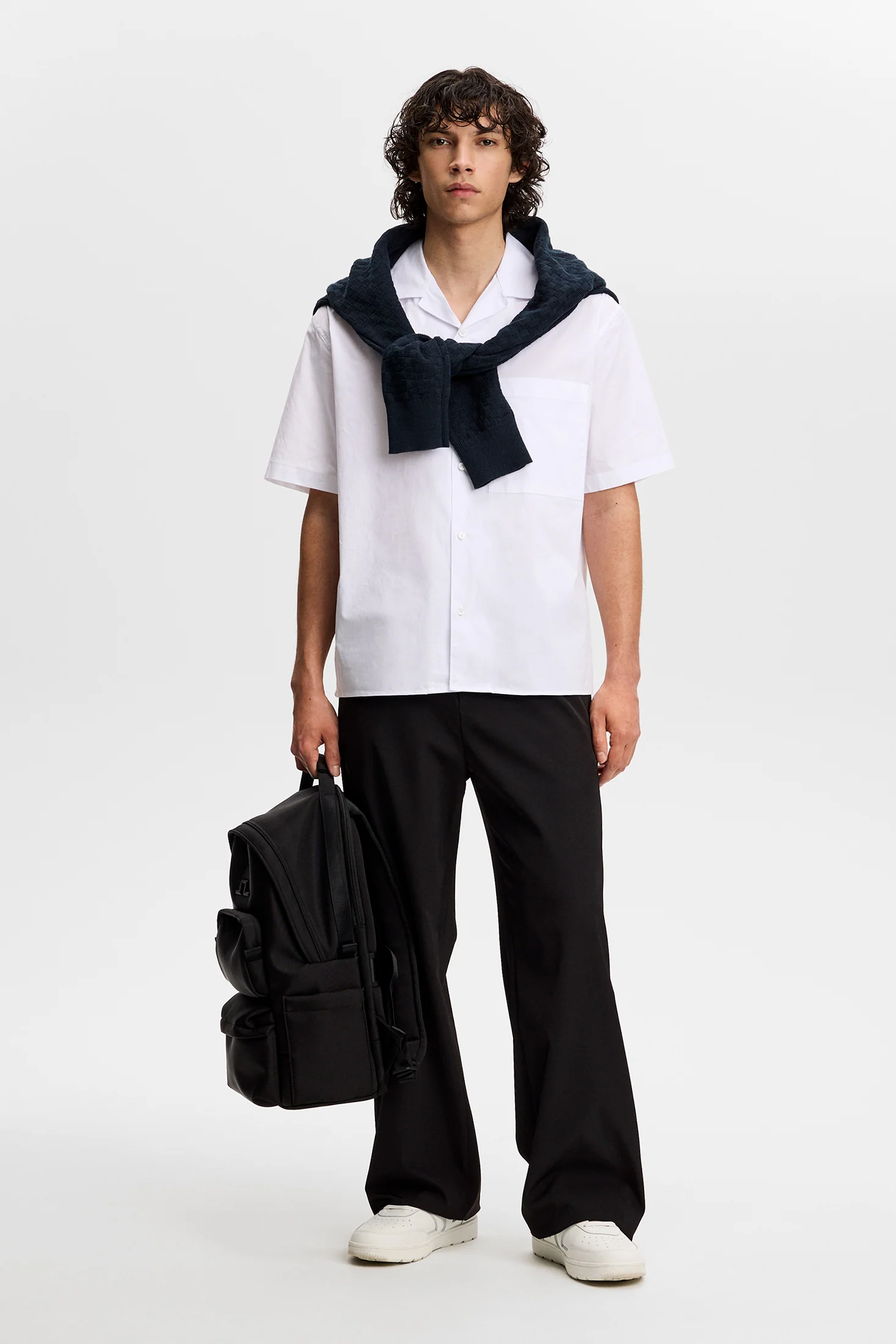 Ellis Cotton Resort Shirt / White - Image 4