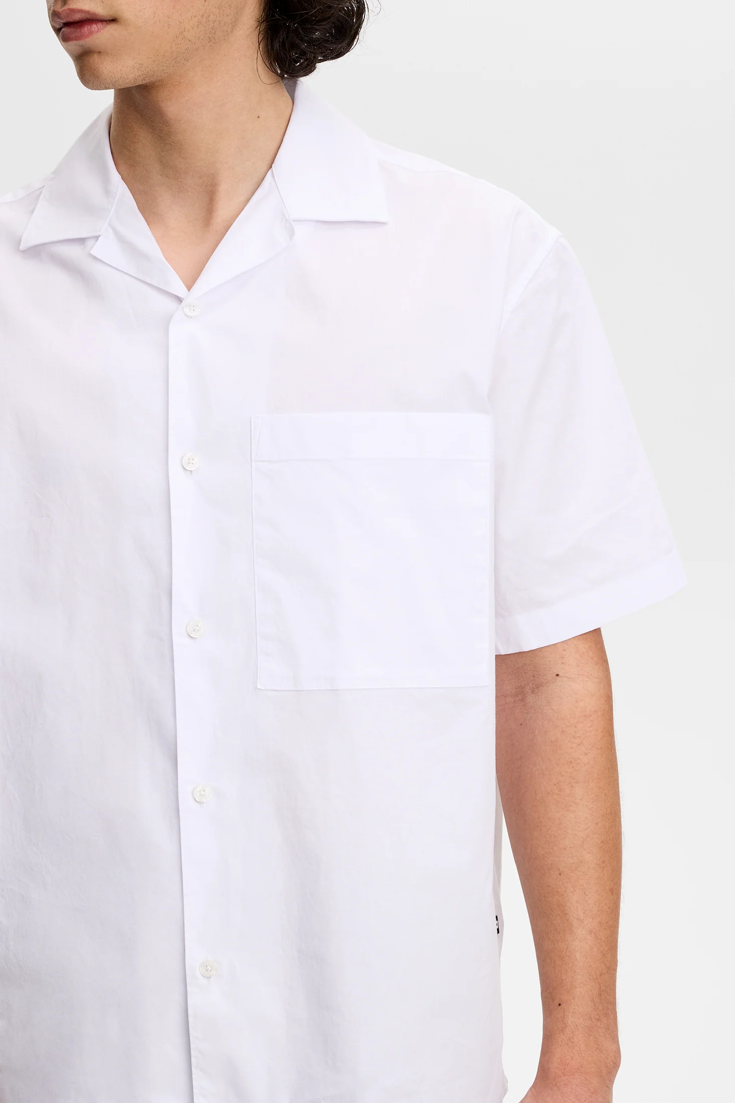 Ellis Cotton Resort Shirt / White - Image 5