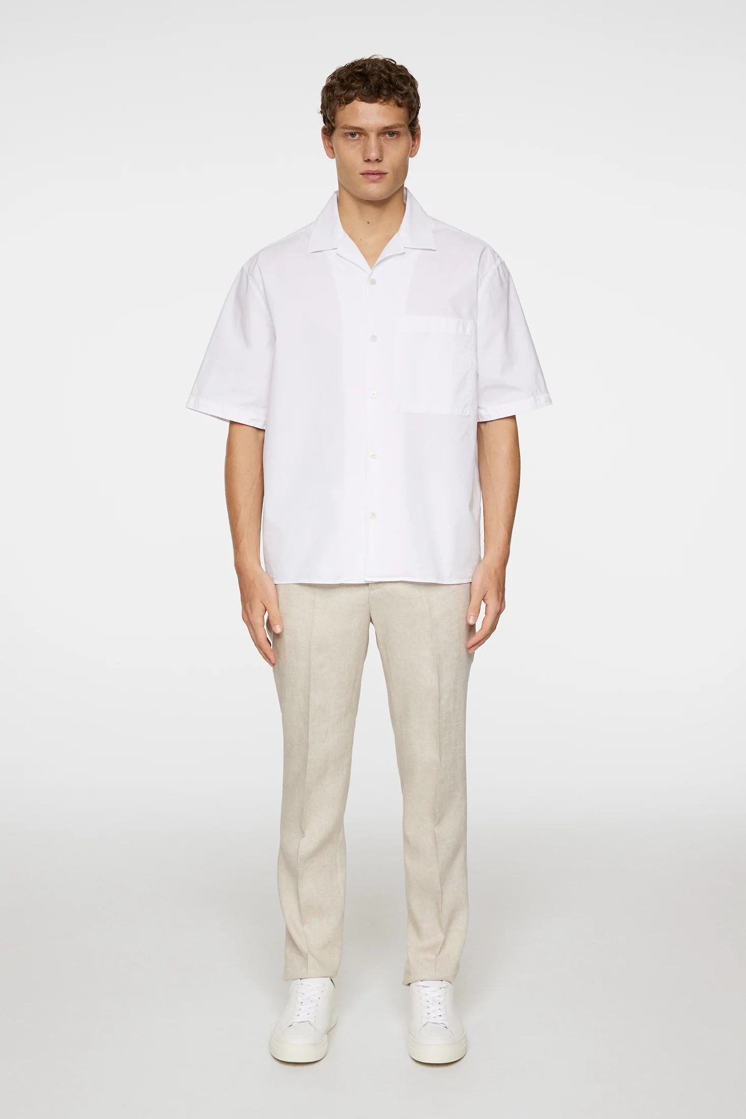 Ellis White Cotton Shirt / White - Image 4
